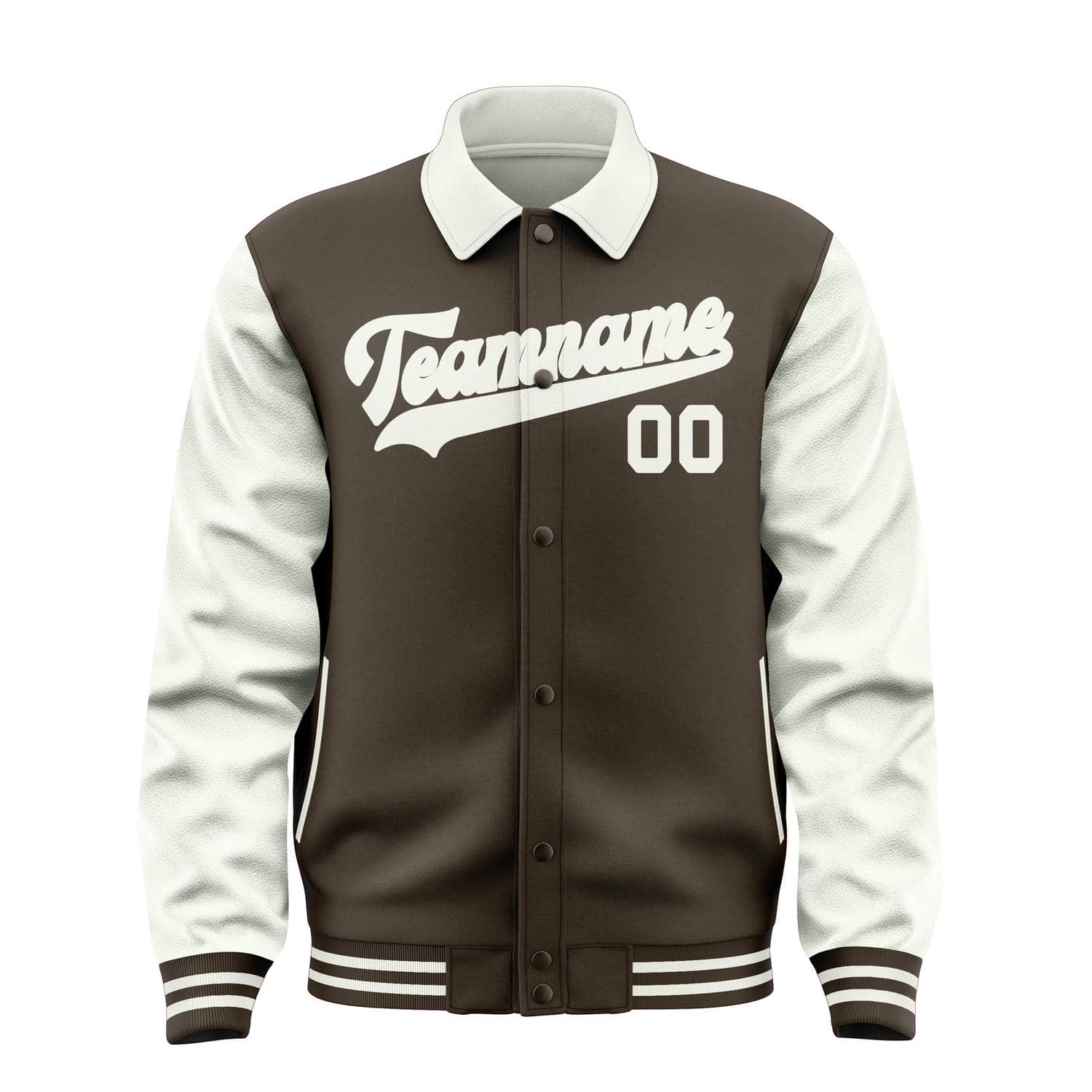 Custom Brown White Jacket