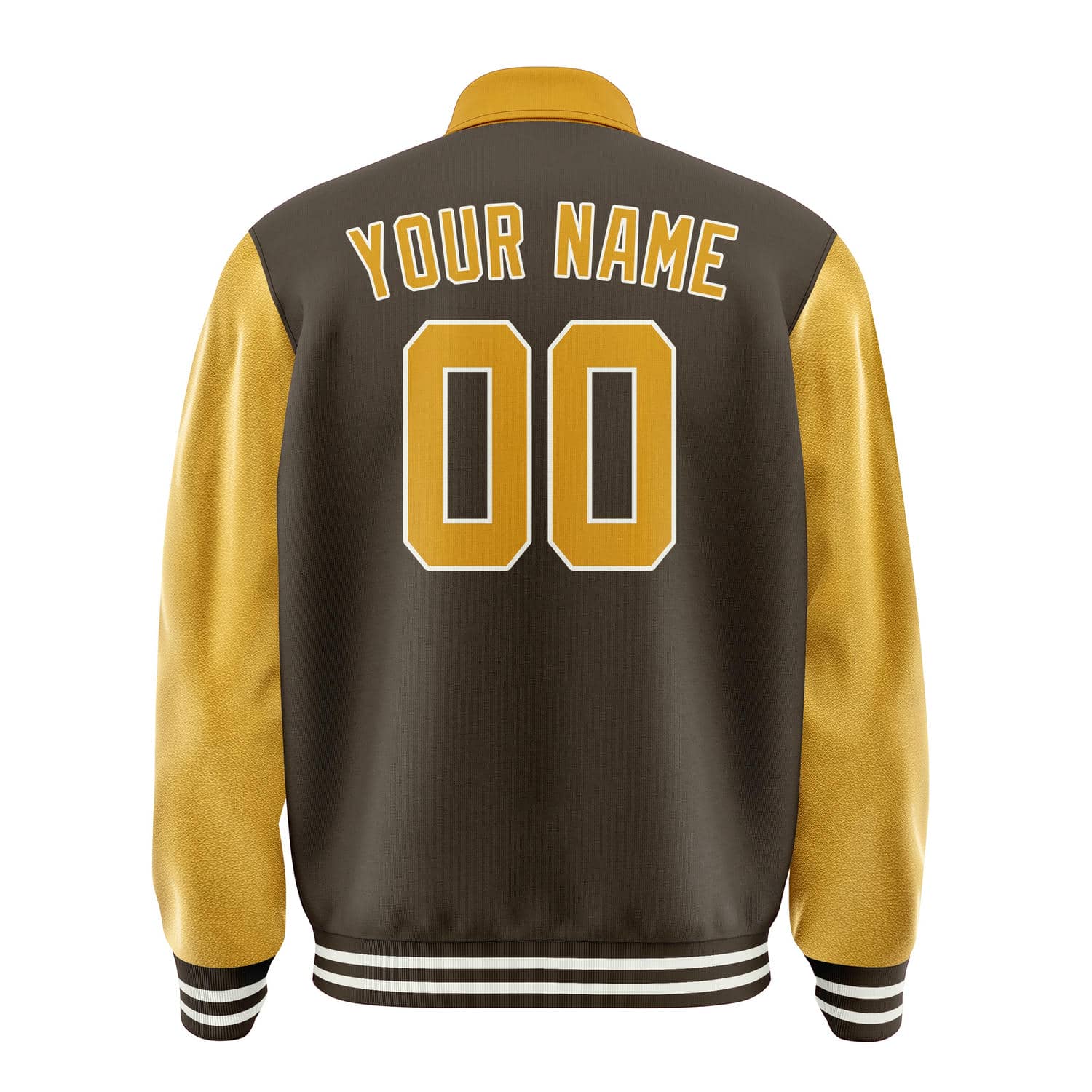Custom Brown Yellow Jacket