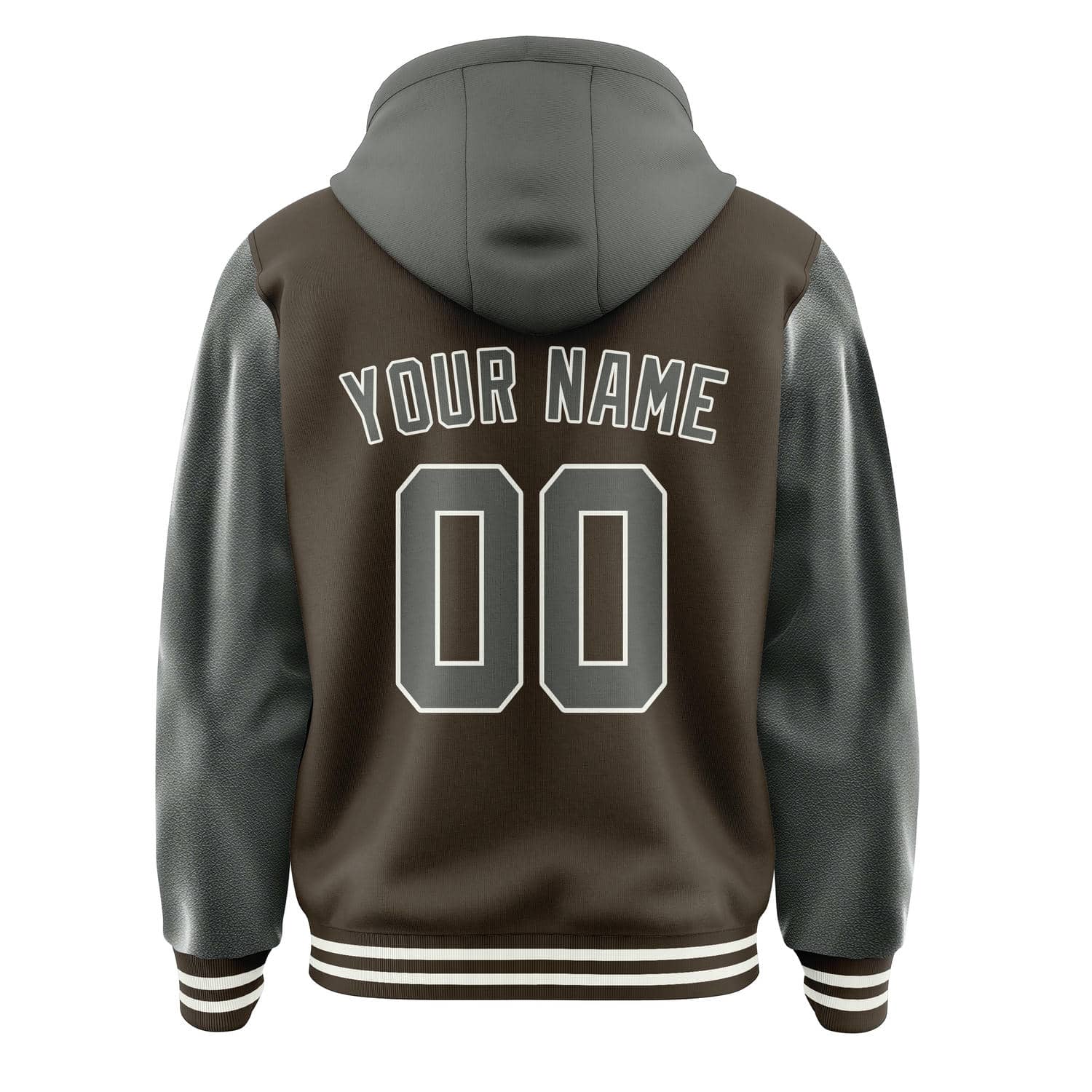 Custom Brown Dark Grey Jacket