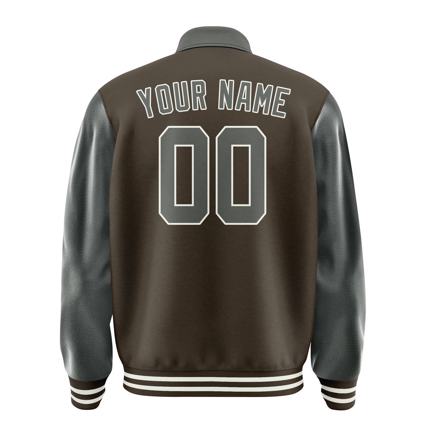 Custom Brown Dark Grey Jacket