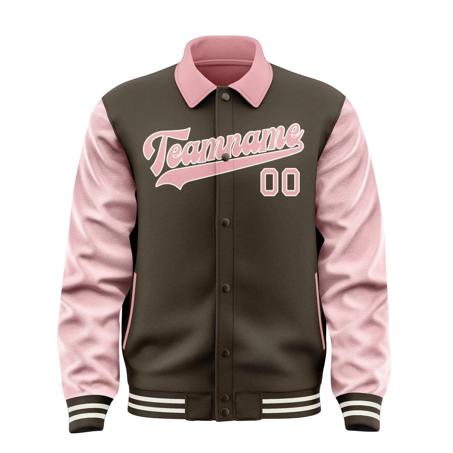 Custom Brown Light Pink Jacket