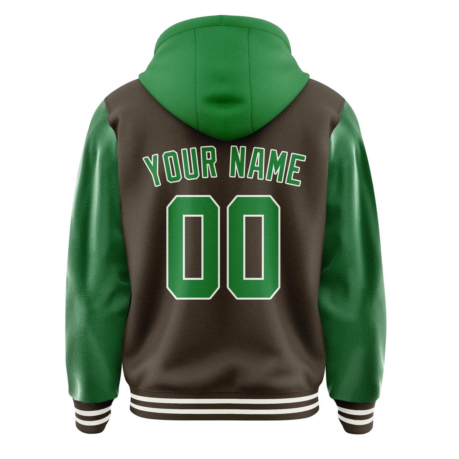 Custom Brown Emerald Green Jacket