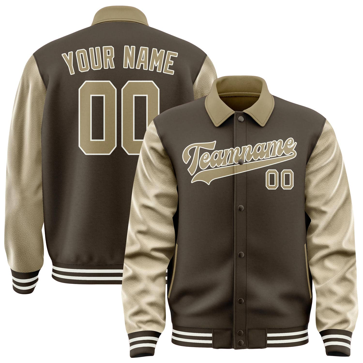 Custom Brown Light Khaki Jacket