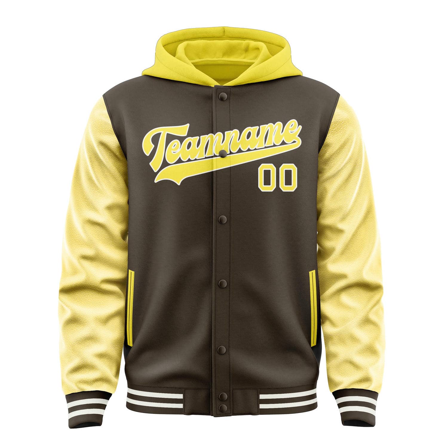Custom Brown Light Yellow Jacket