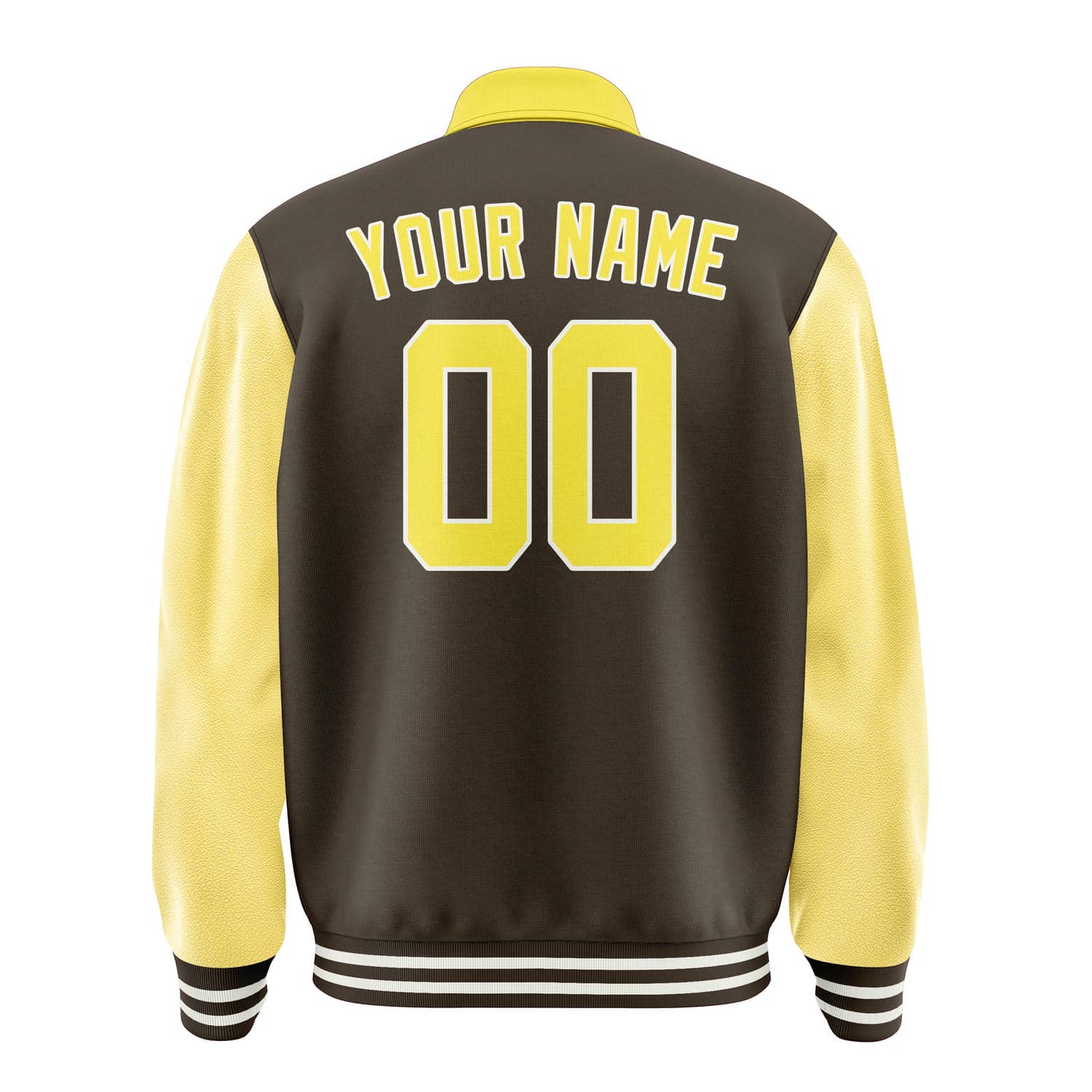 Custom Brown Light Yellow Jacket