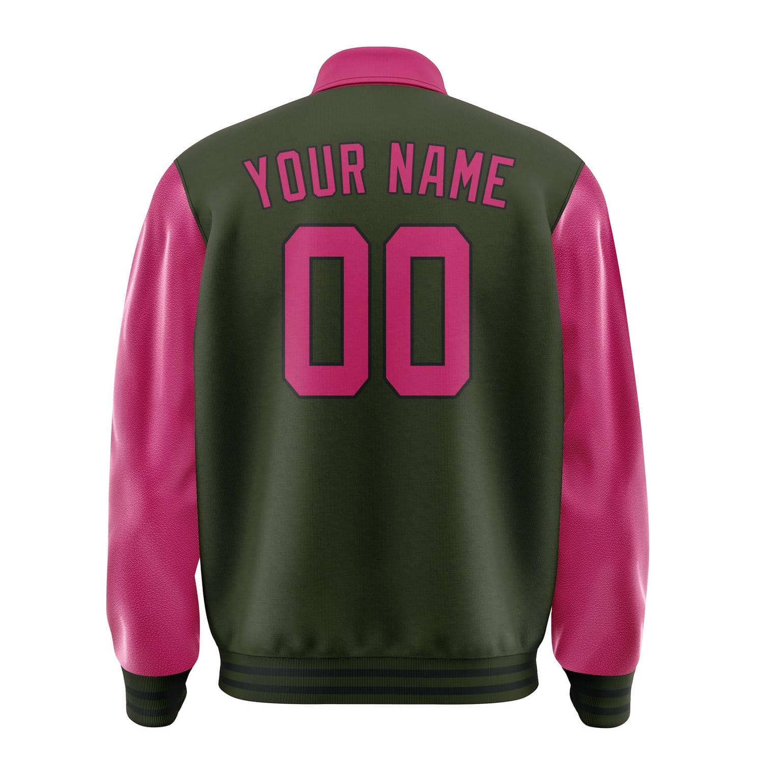 Custom Olive Pink Jacket