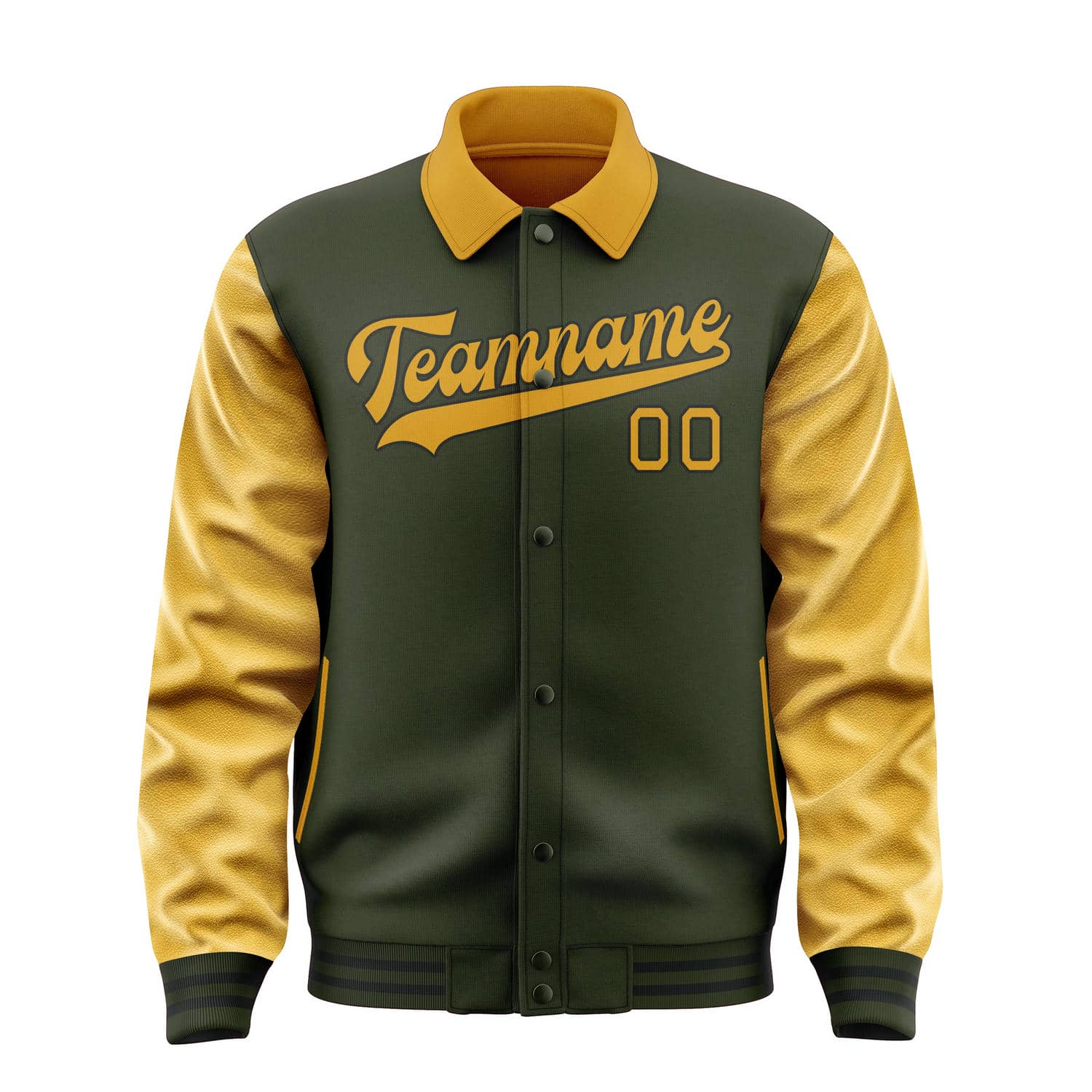 Custom Olive Yellow Jacket