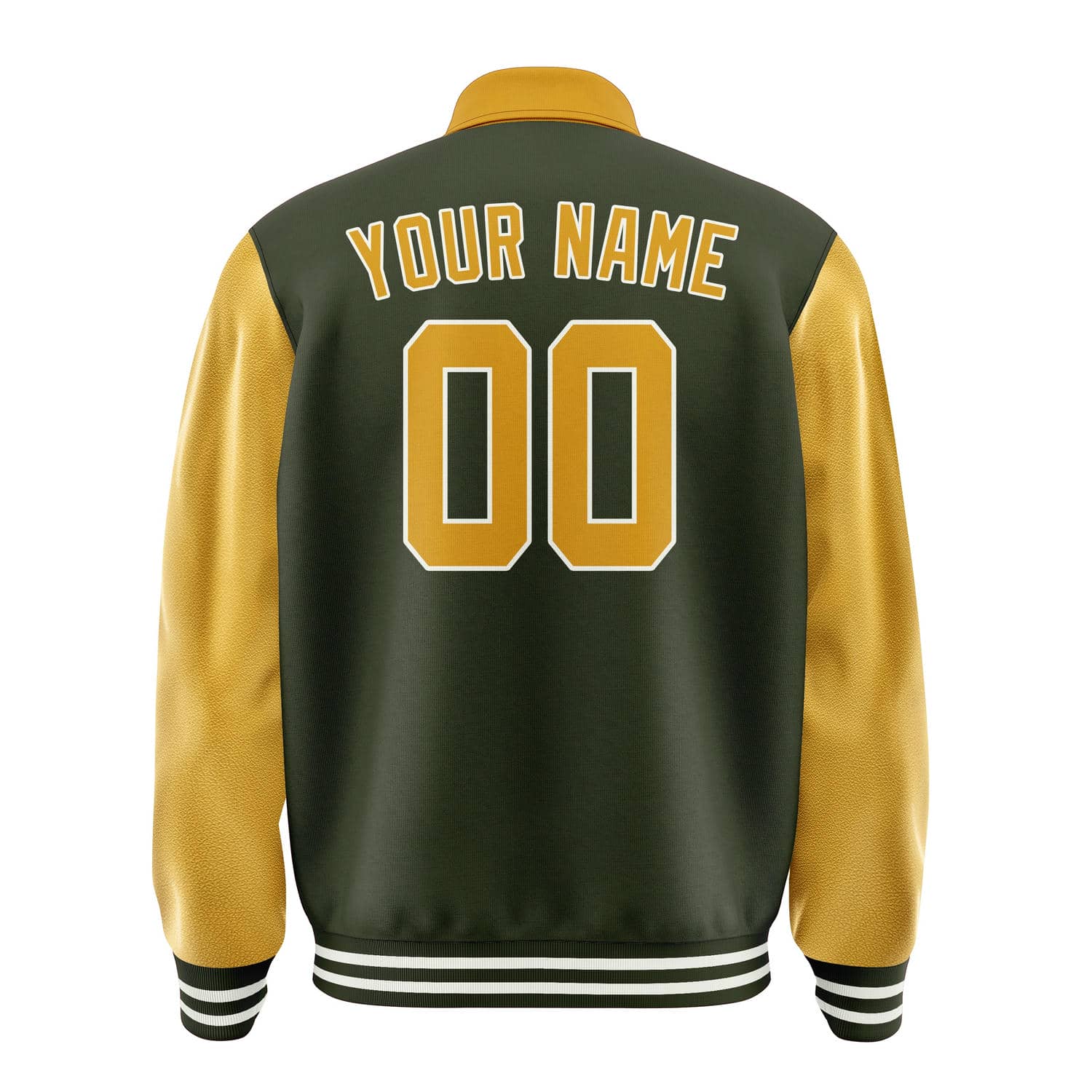Custom Olive Yellow Jacket