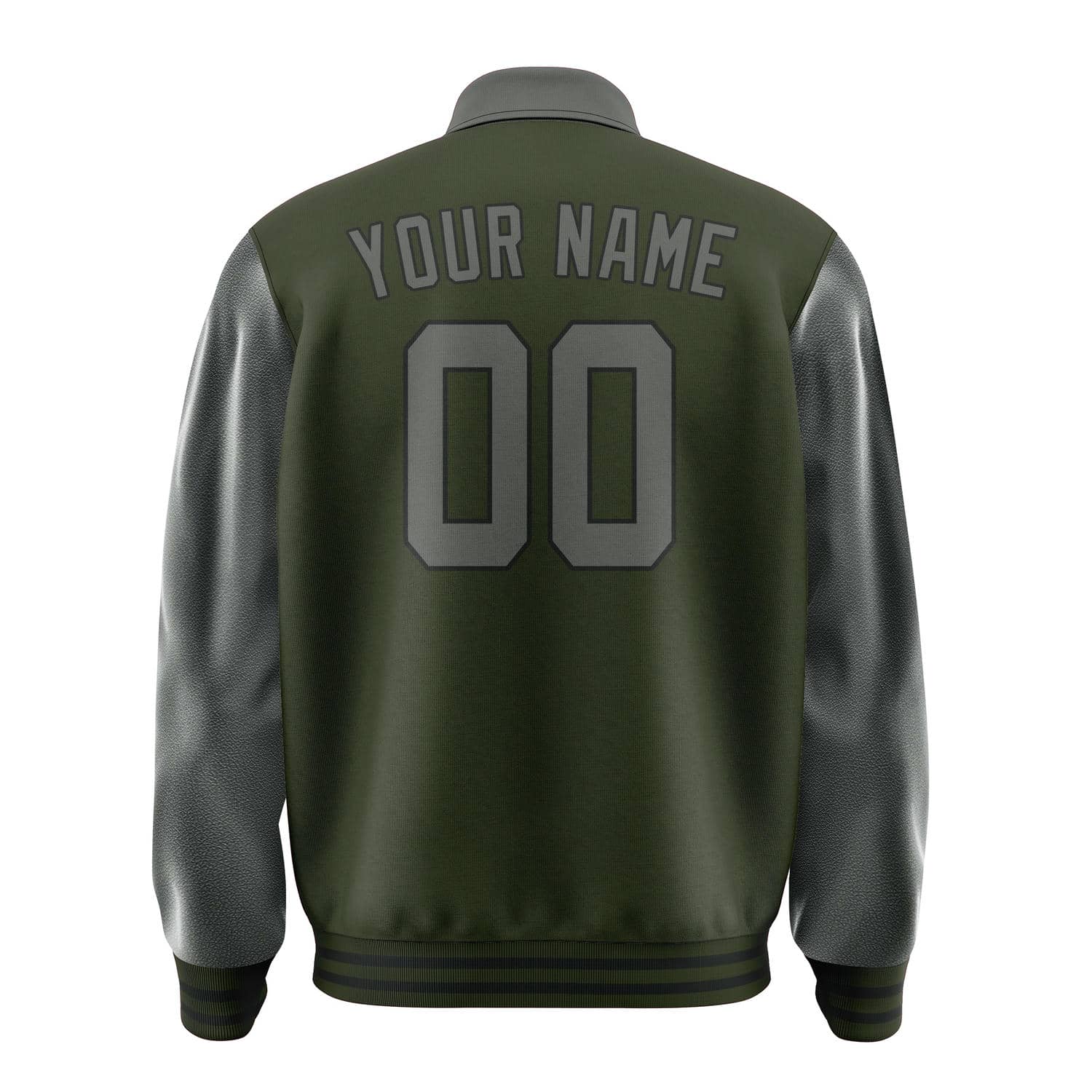 Custom Olive Dark Grey Jacket