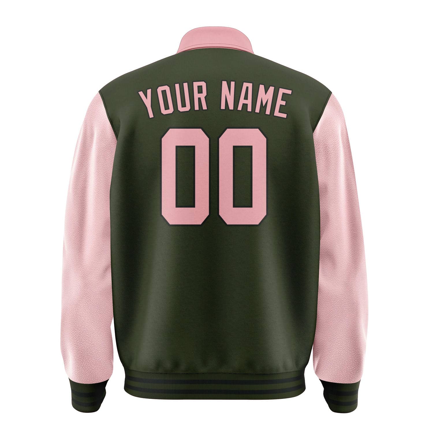 Custom Olive Light Pink Jacket