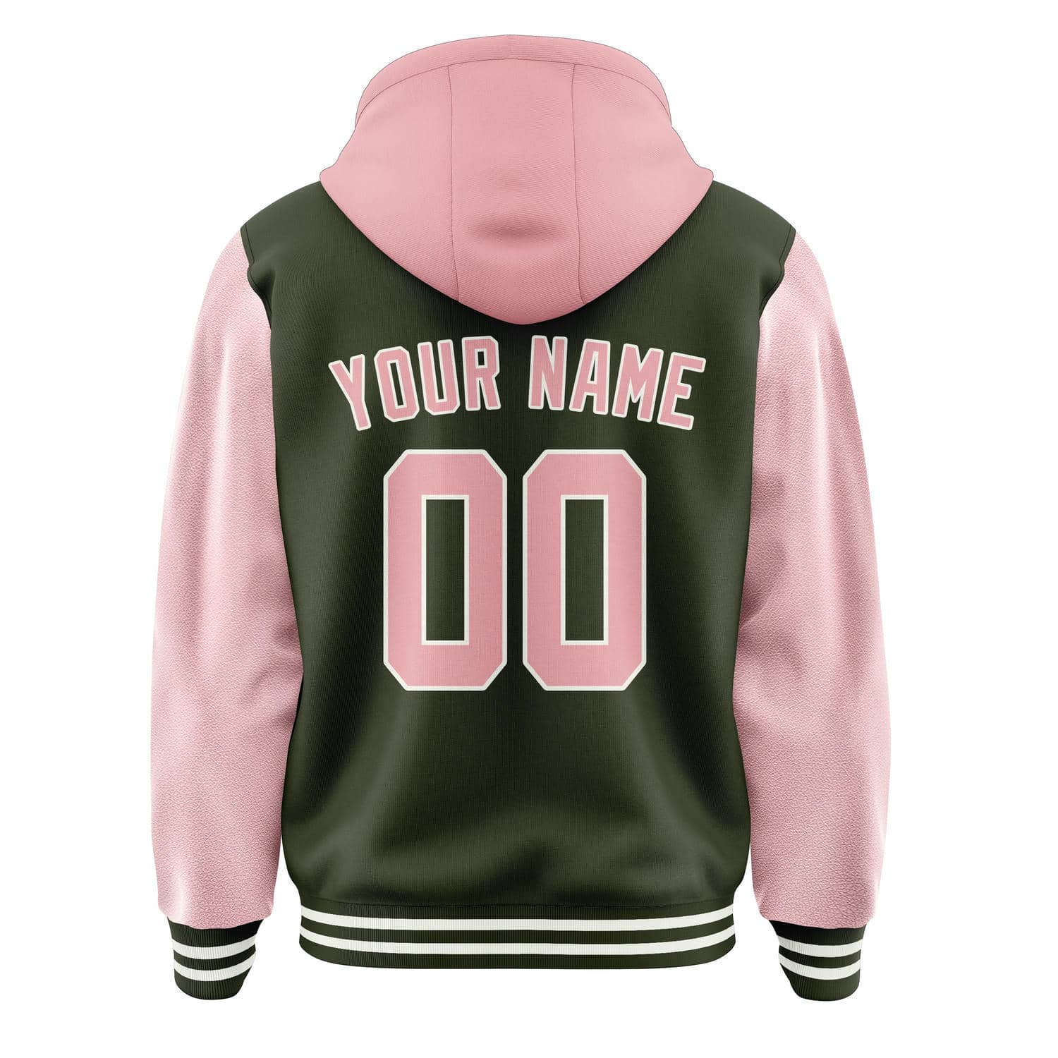 Custom Olive Light Pink Jacket