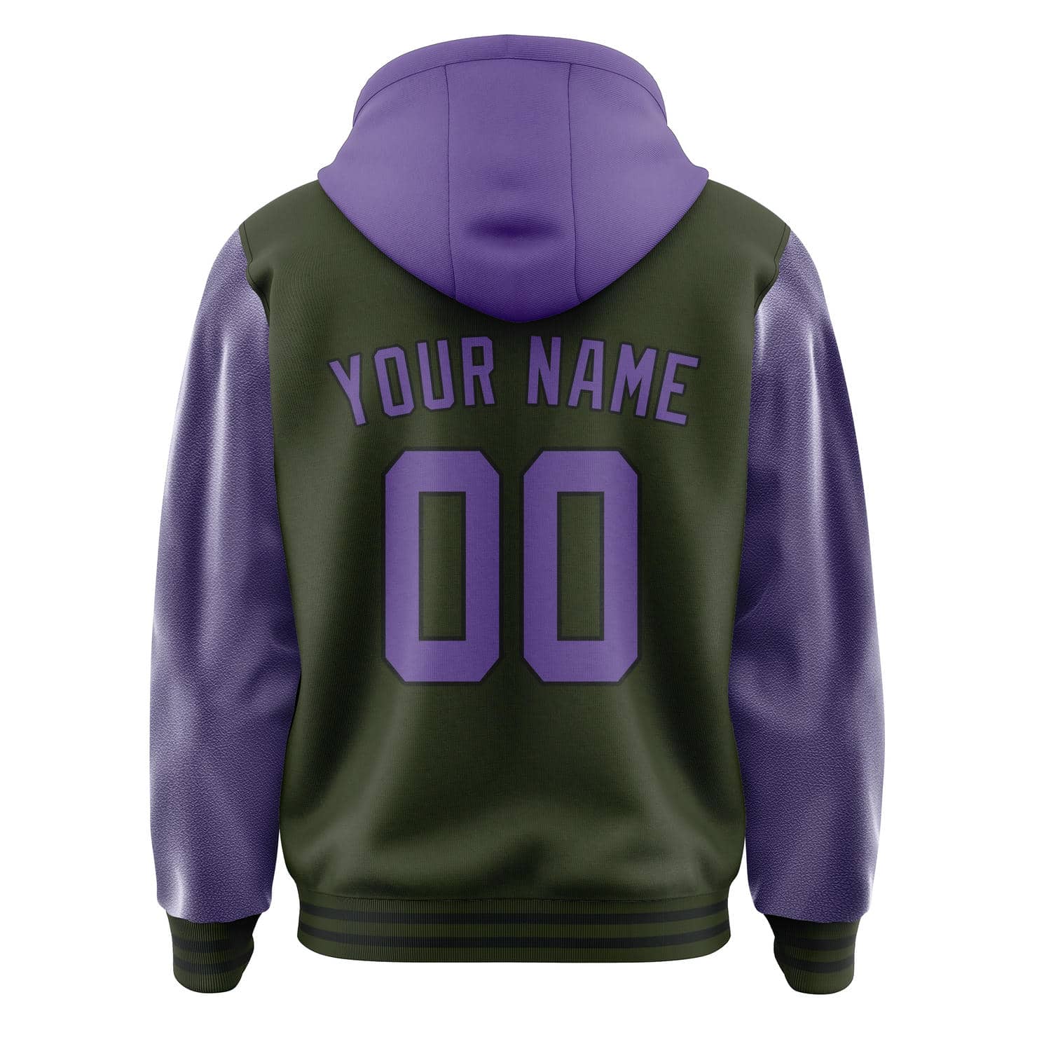 Custom Olive Light Purple Jacket