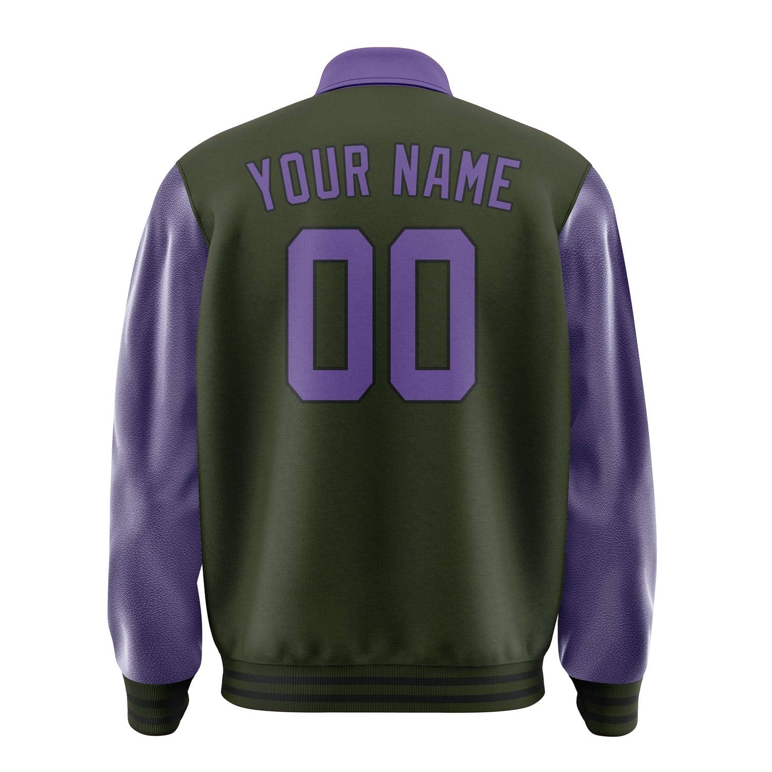 Custom Olive Light Purple Jacket