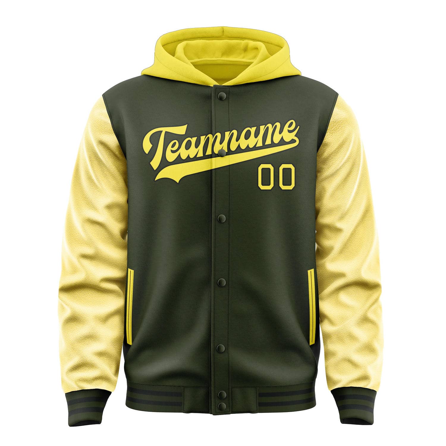 Custom Olive Light Yellow Jacket