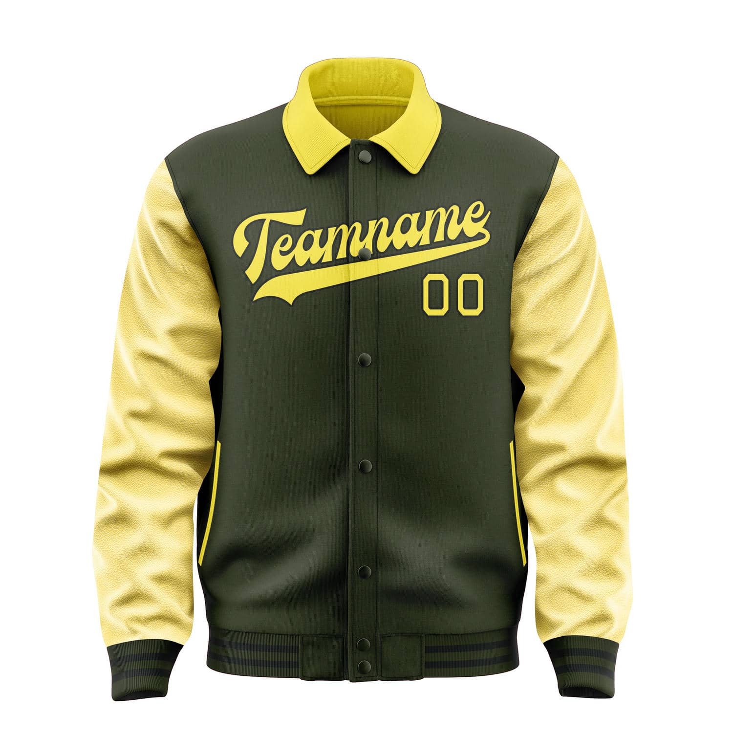 Custom Olive Light Yellow Jacket