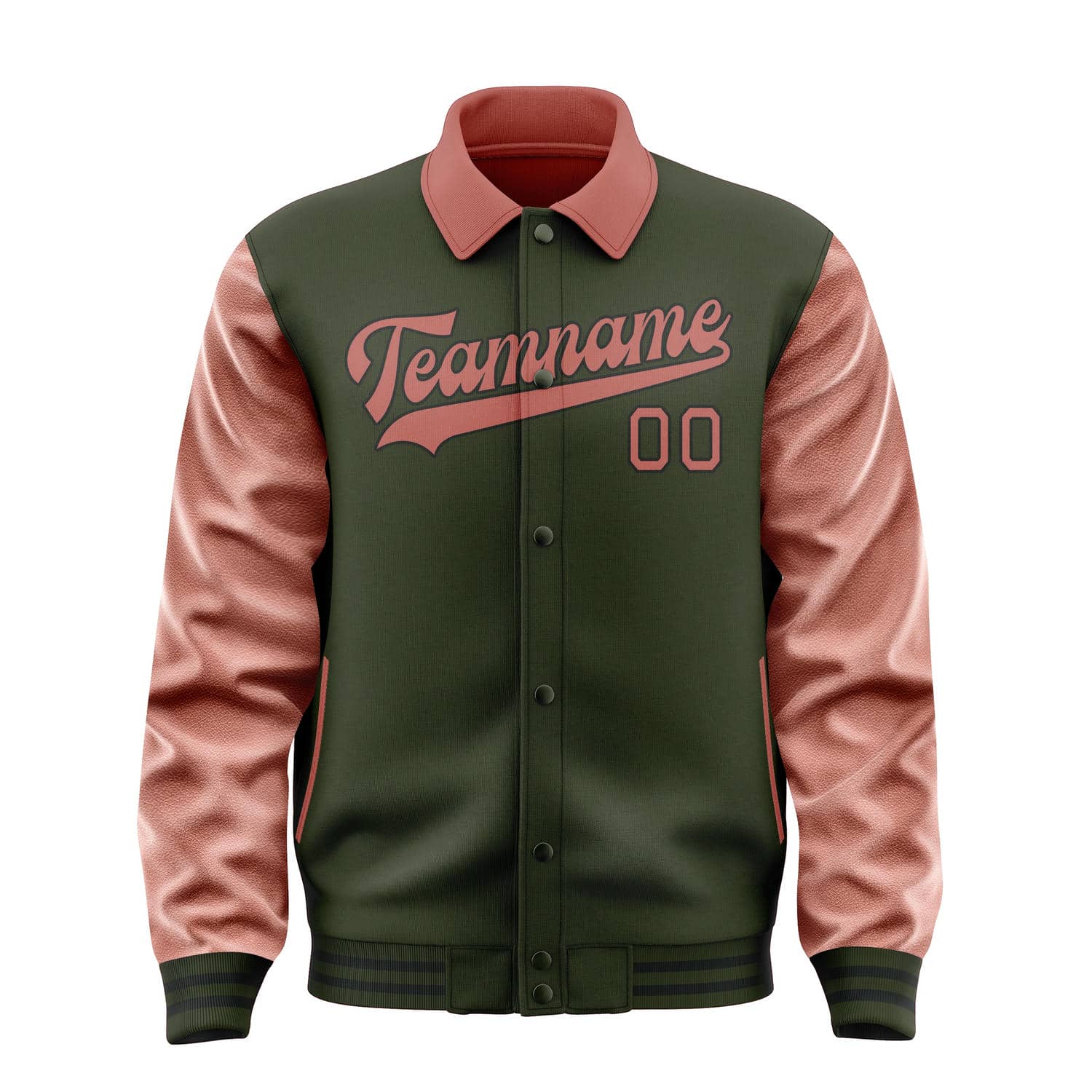 Custom Olive Copper Rose Jacket