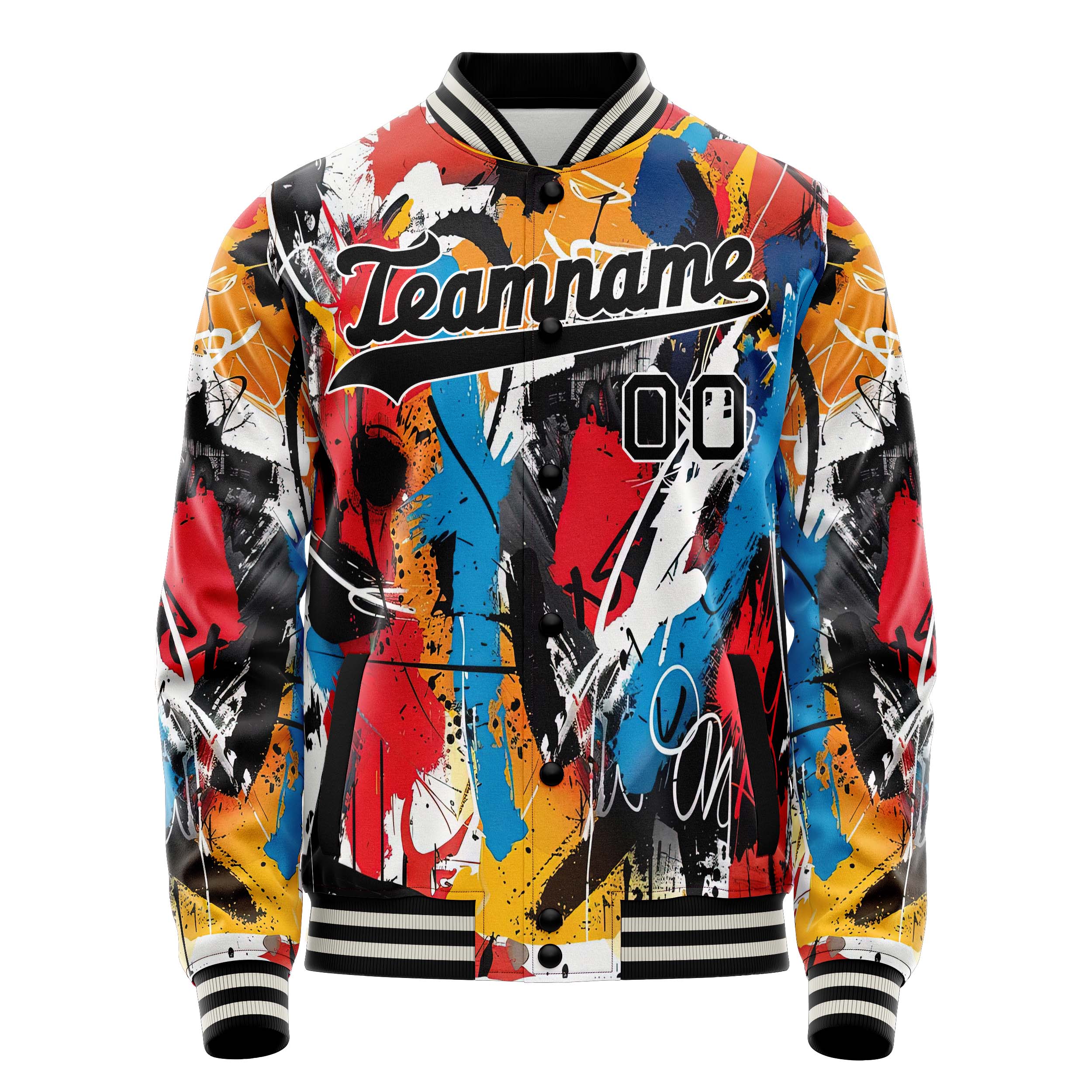 Custom Abstract Graffiti Jacket