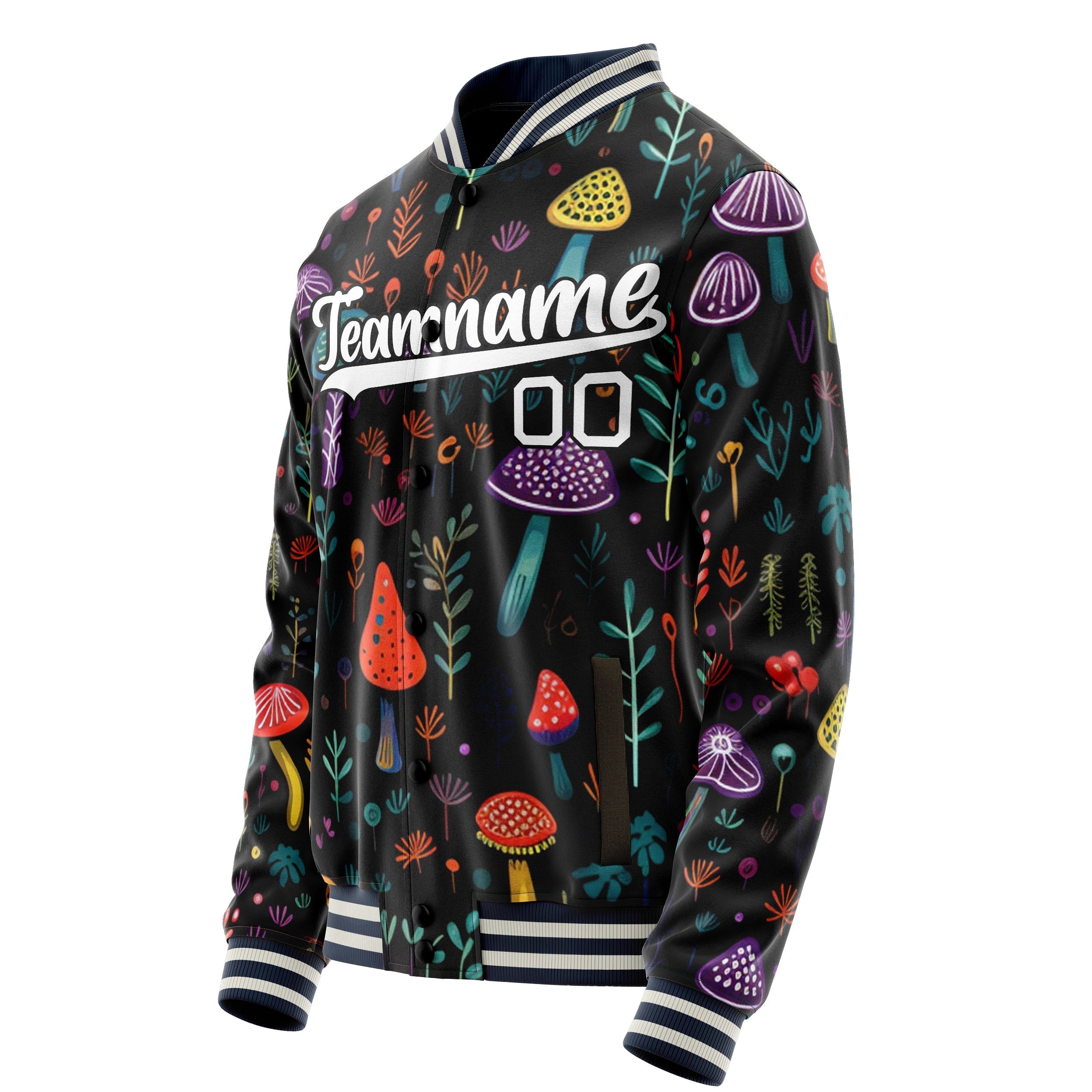 Custom Colorful Mushrooms Jacket