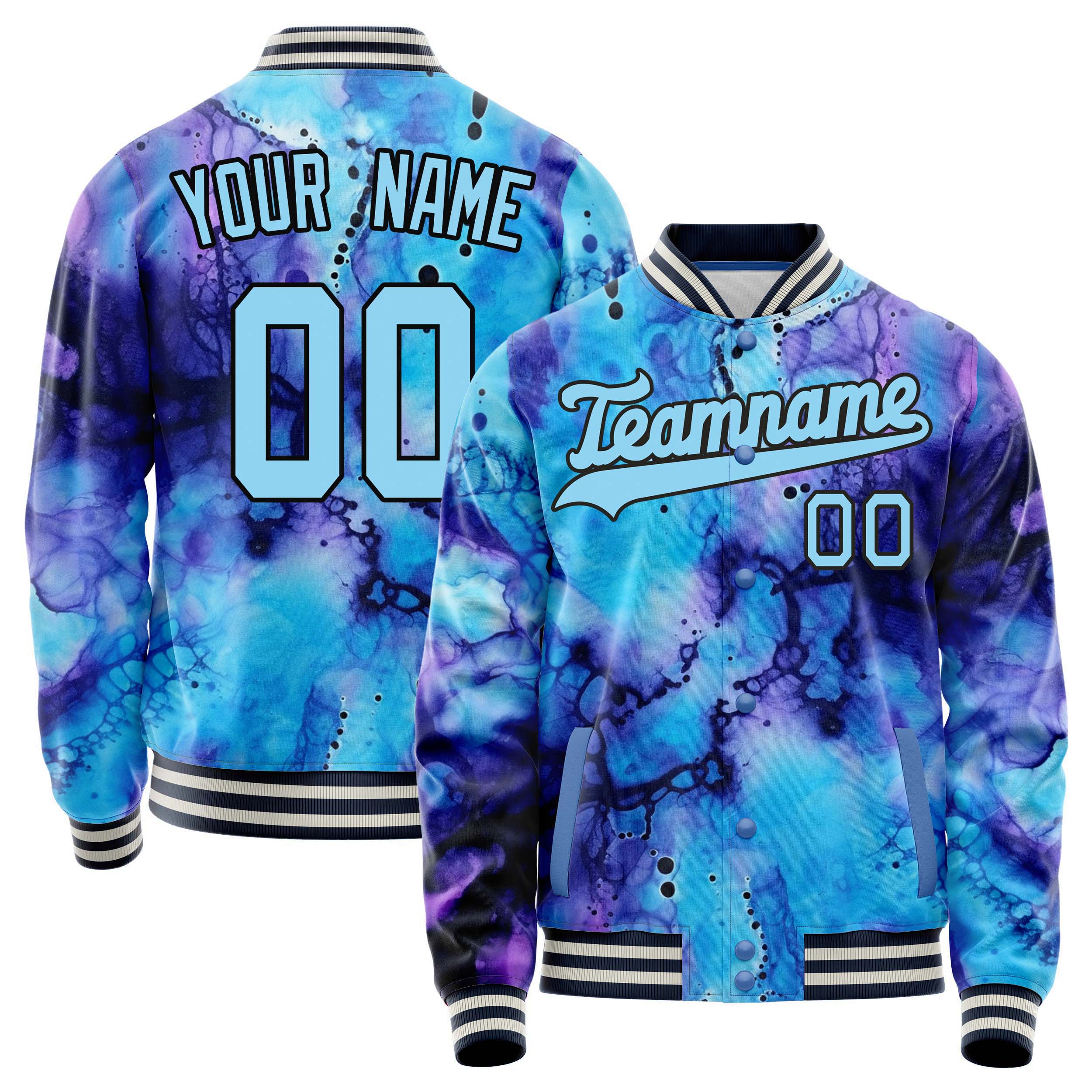 Custom Watercolor Rendering Jacket JA02240824PA037