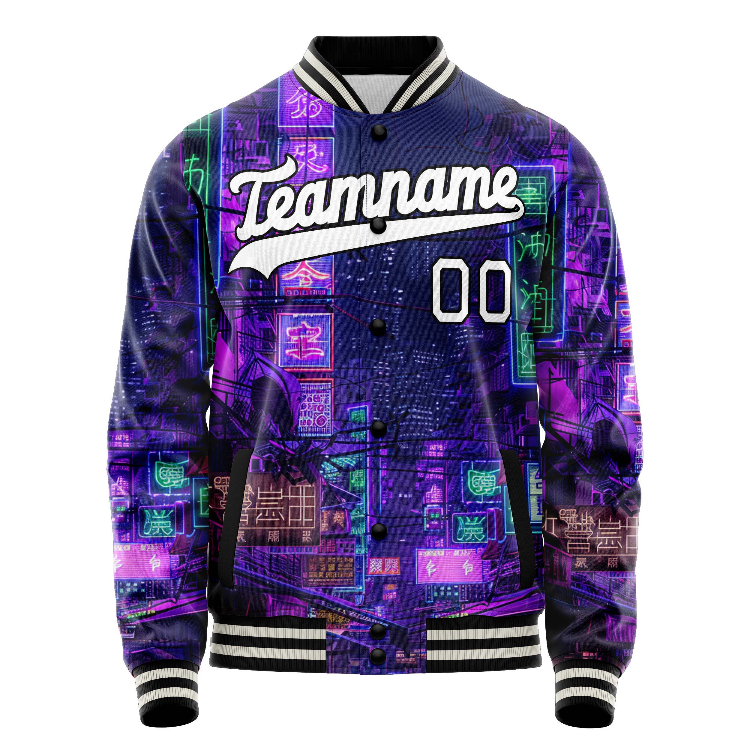 Custom Neon Night Market Jacket