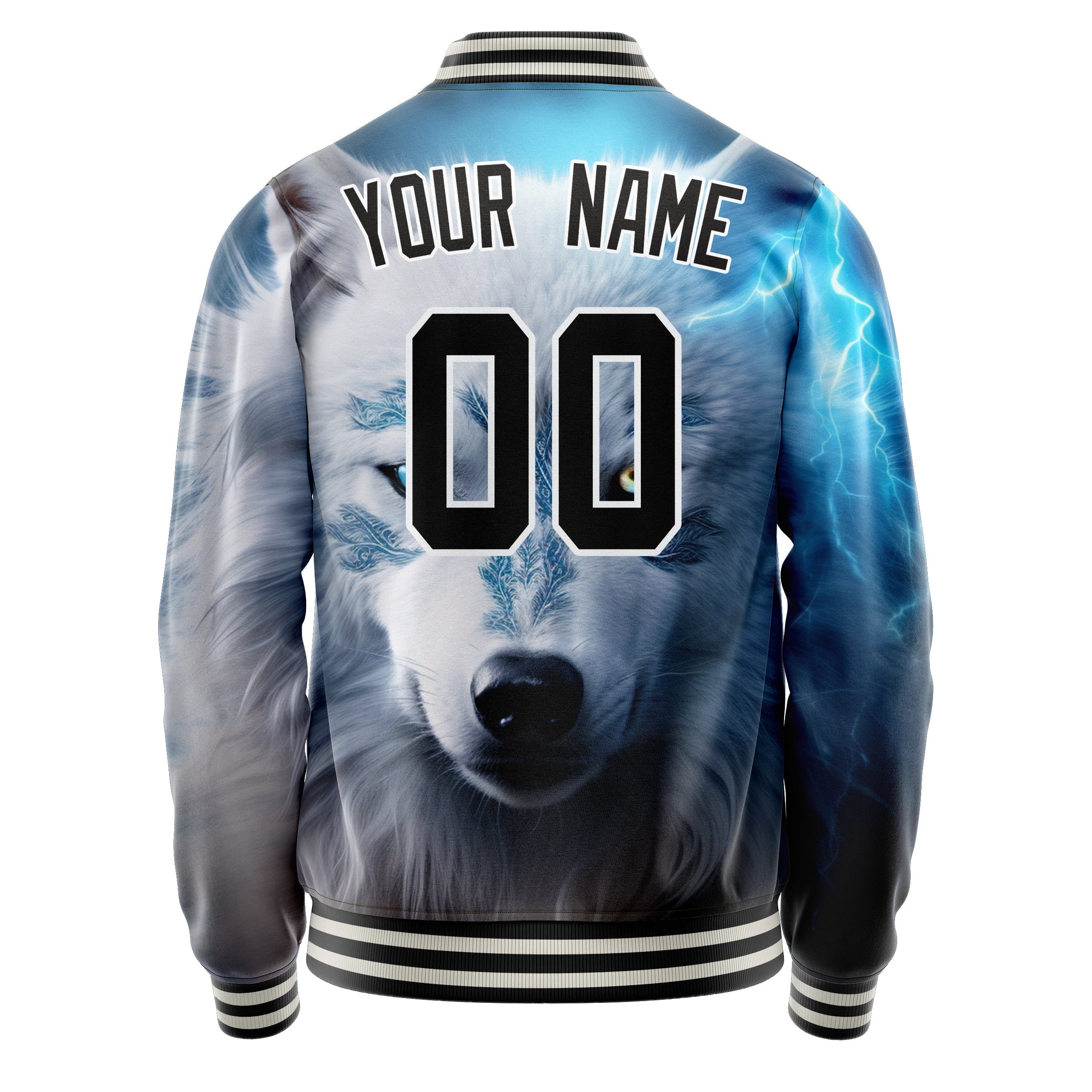 Custom Lightning White Wolf Jacket