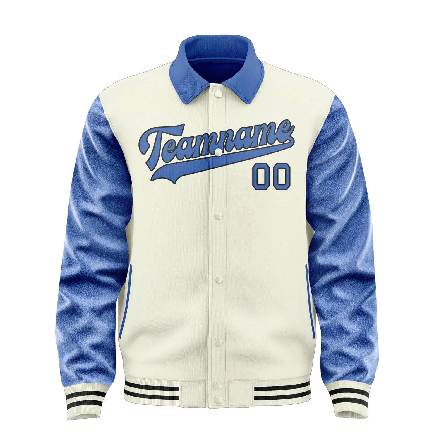 Custom Cream Sky Blue Jacket