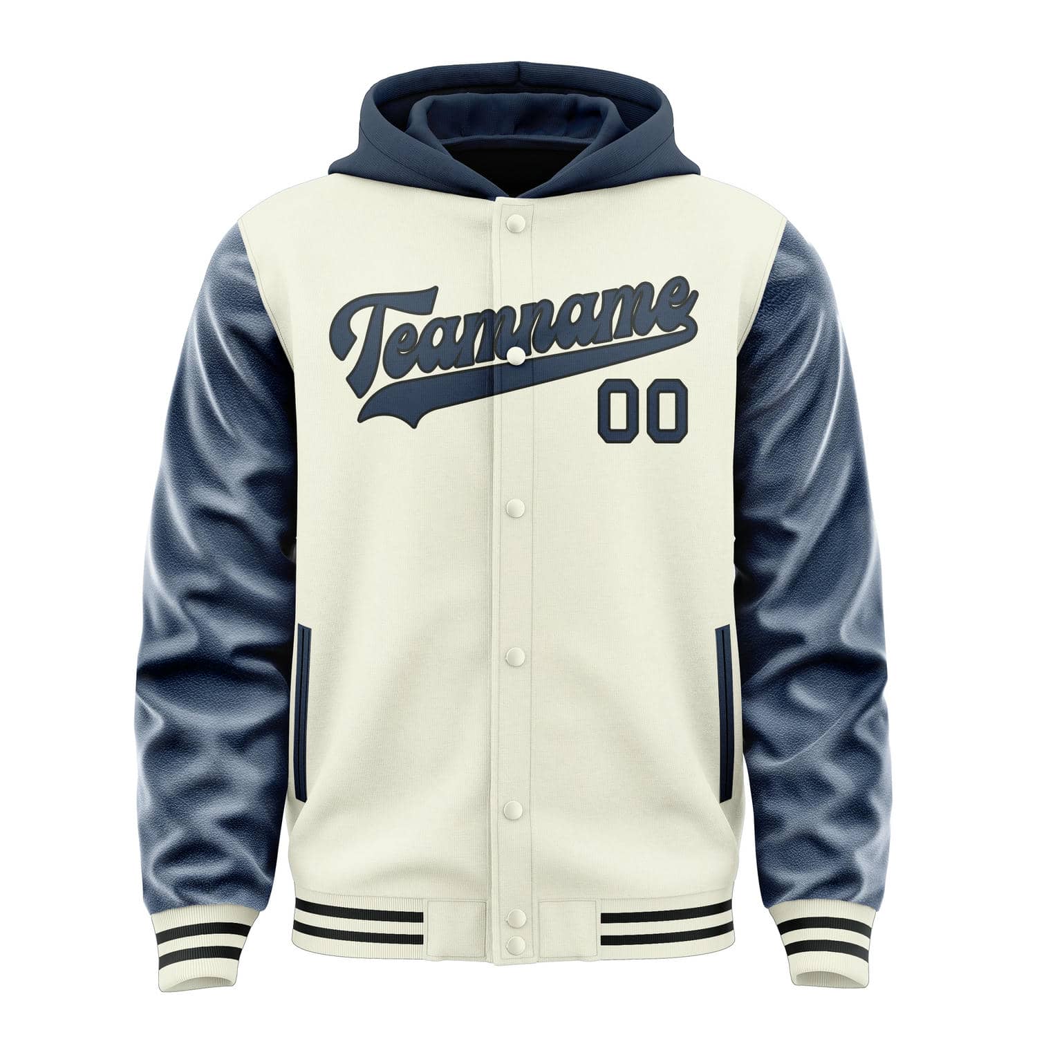 Custom Cream Blue Jacket