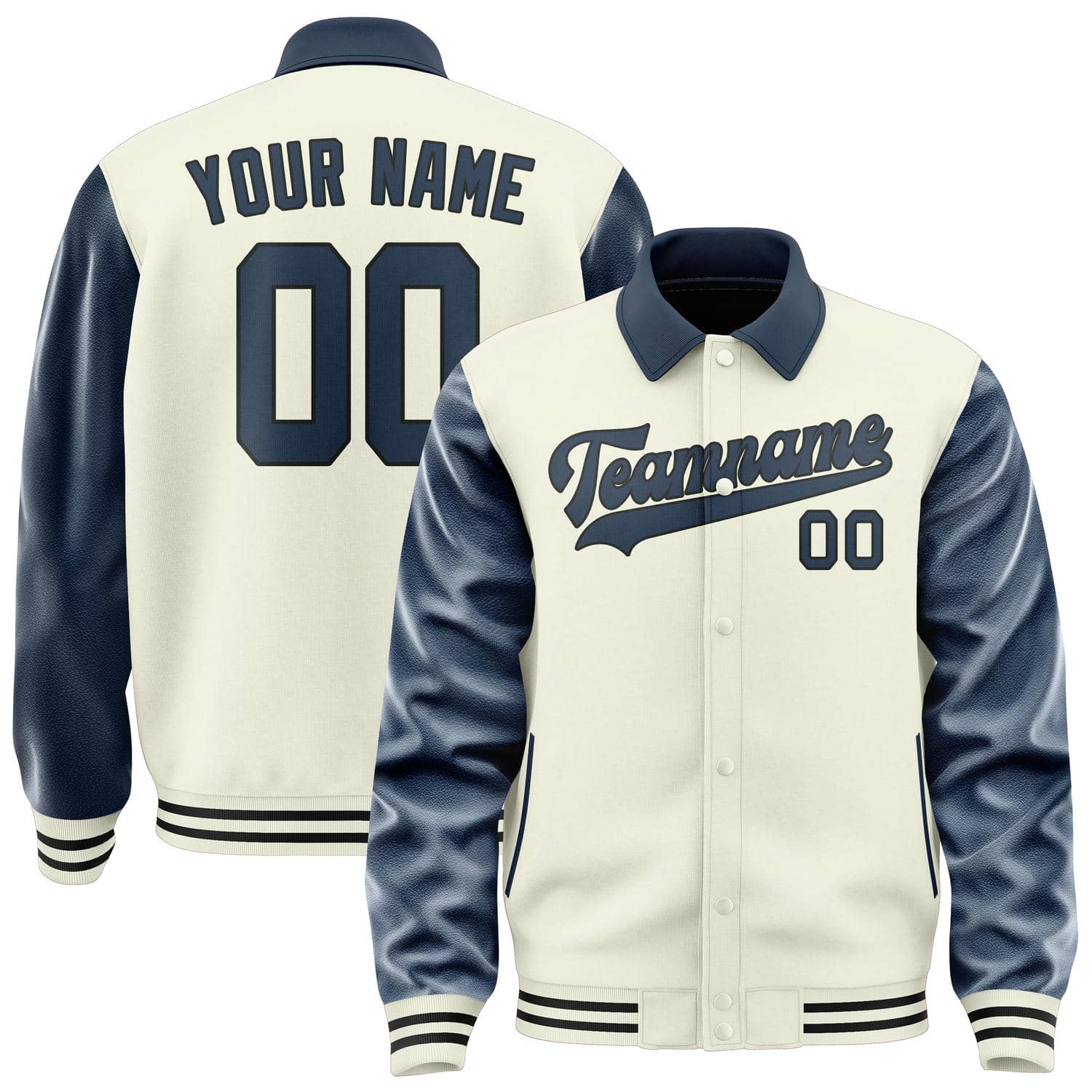 Custom Cream Blue Jacket