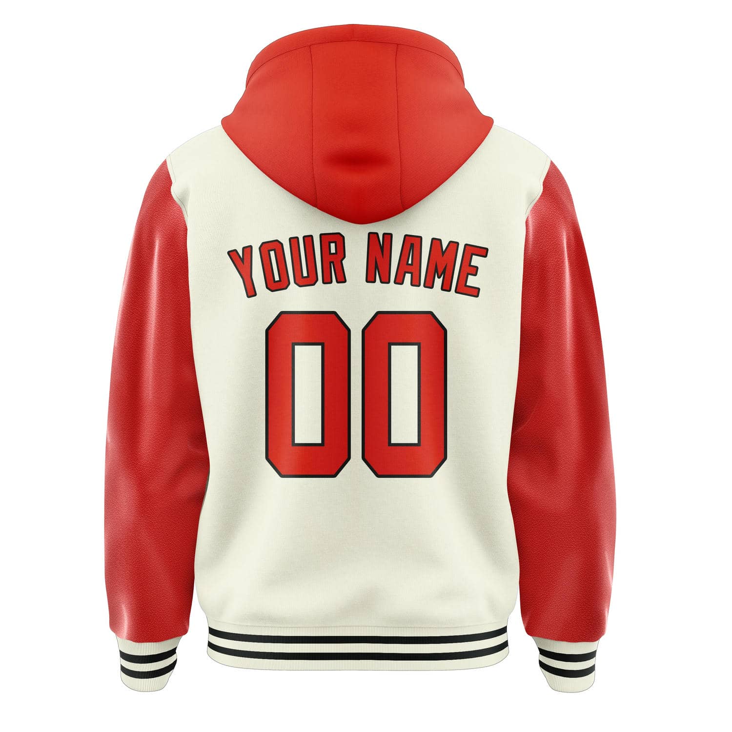 Custom Cream Orange Red Jacket