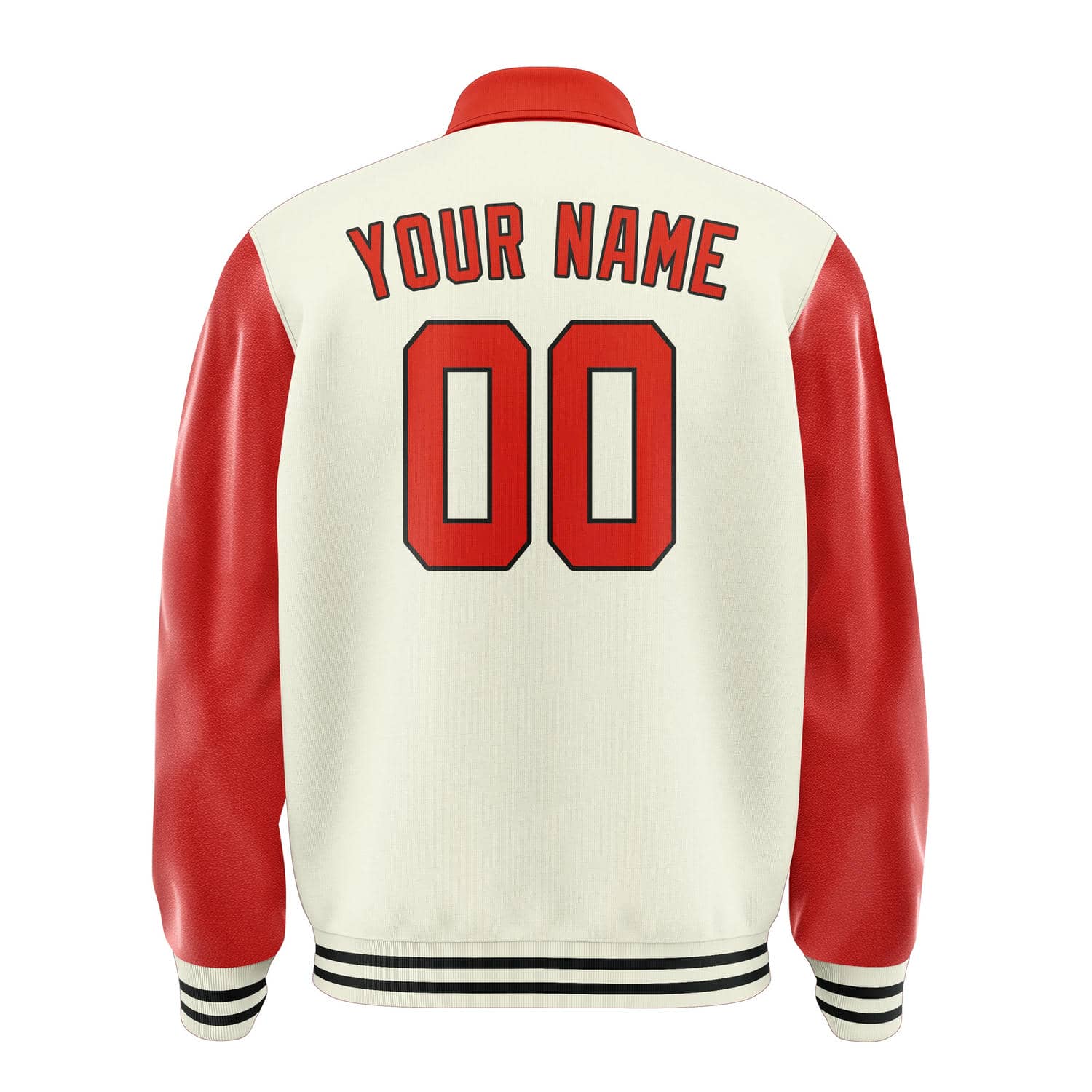 Custom Cream Orange Red Jacket