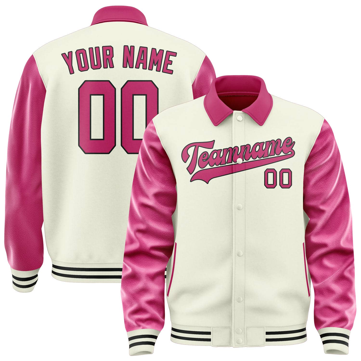 Custom Cream Pink Jacket