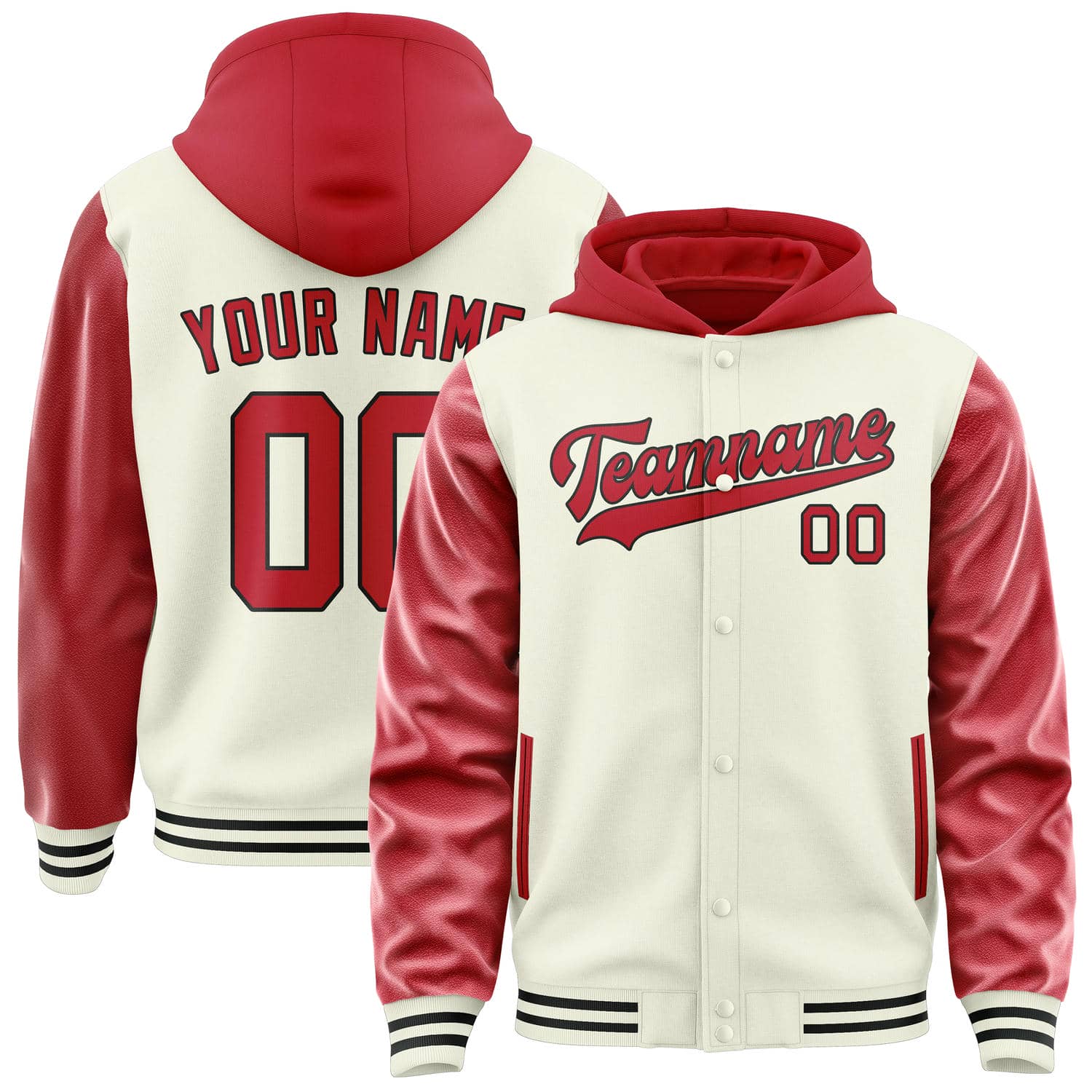Custom Cream Red Jacket