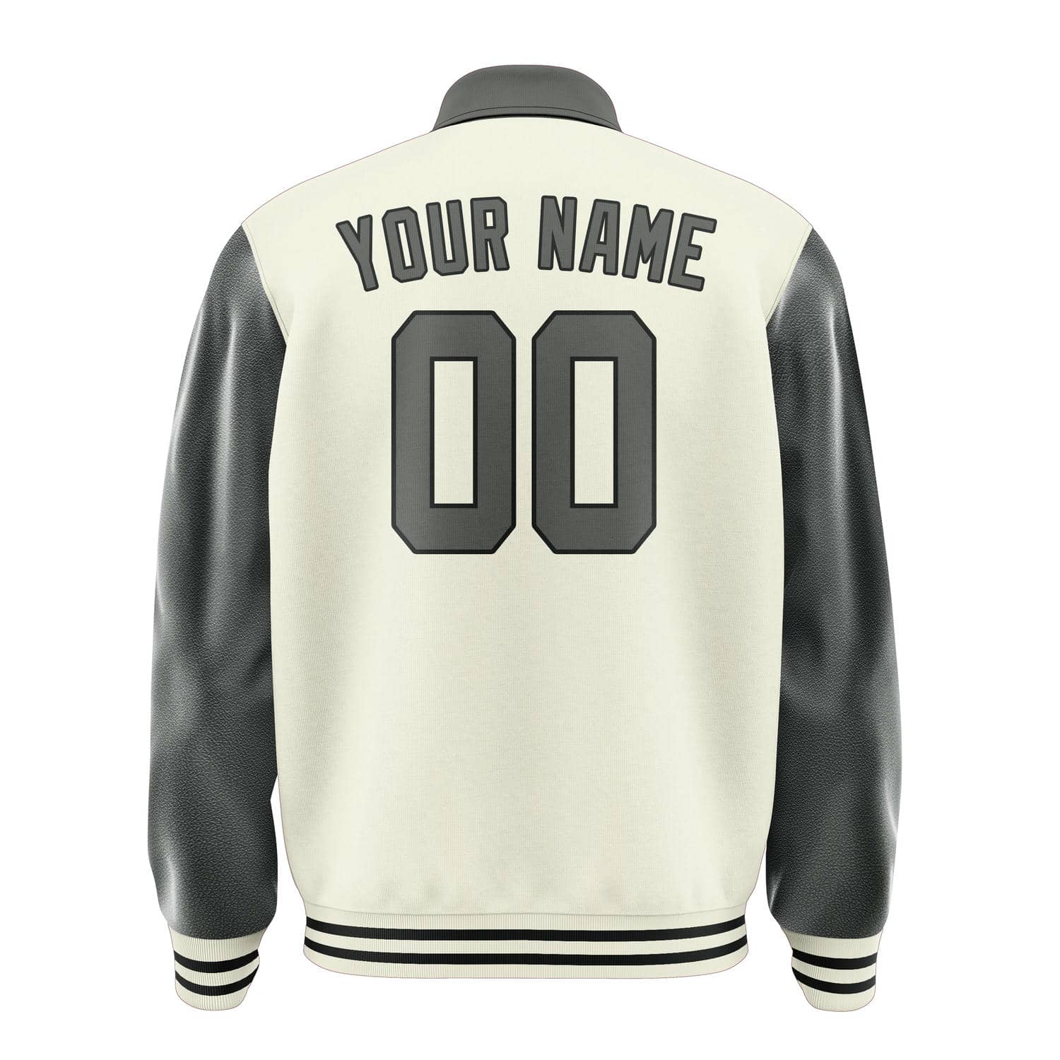 Custom Cream Dark Grey Jacket