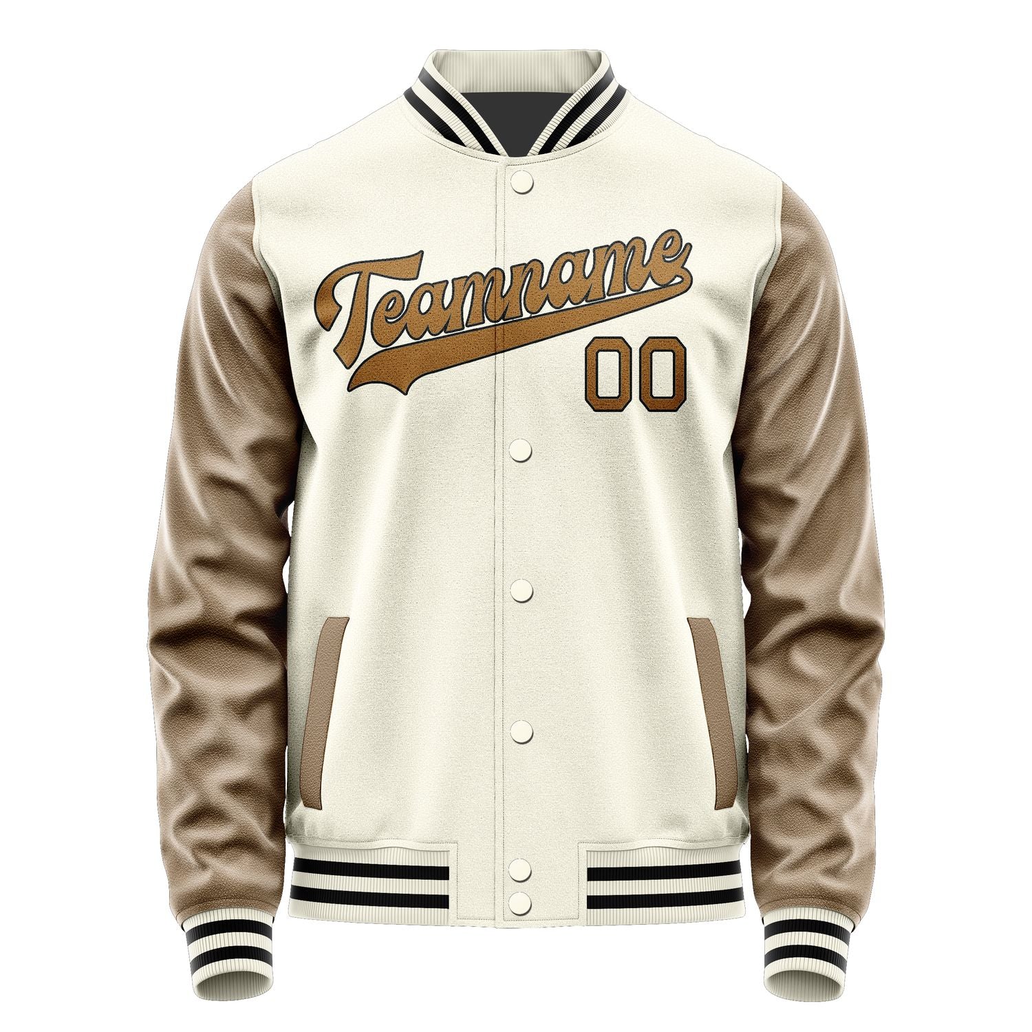 Custom Cream Khaki Jacket JA0303220317B31722