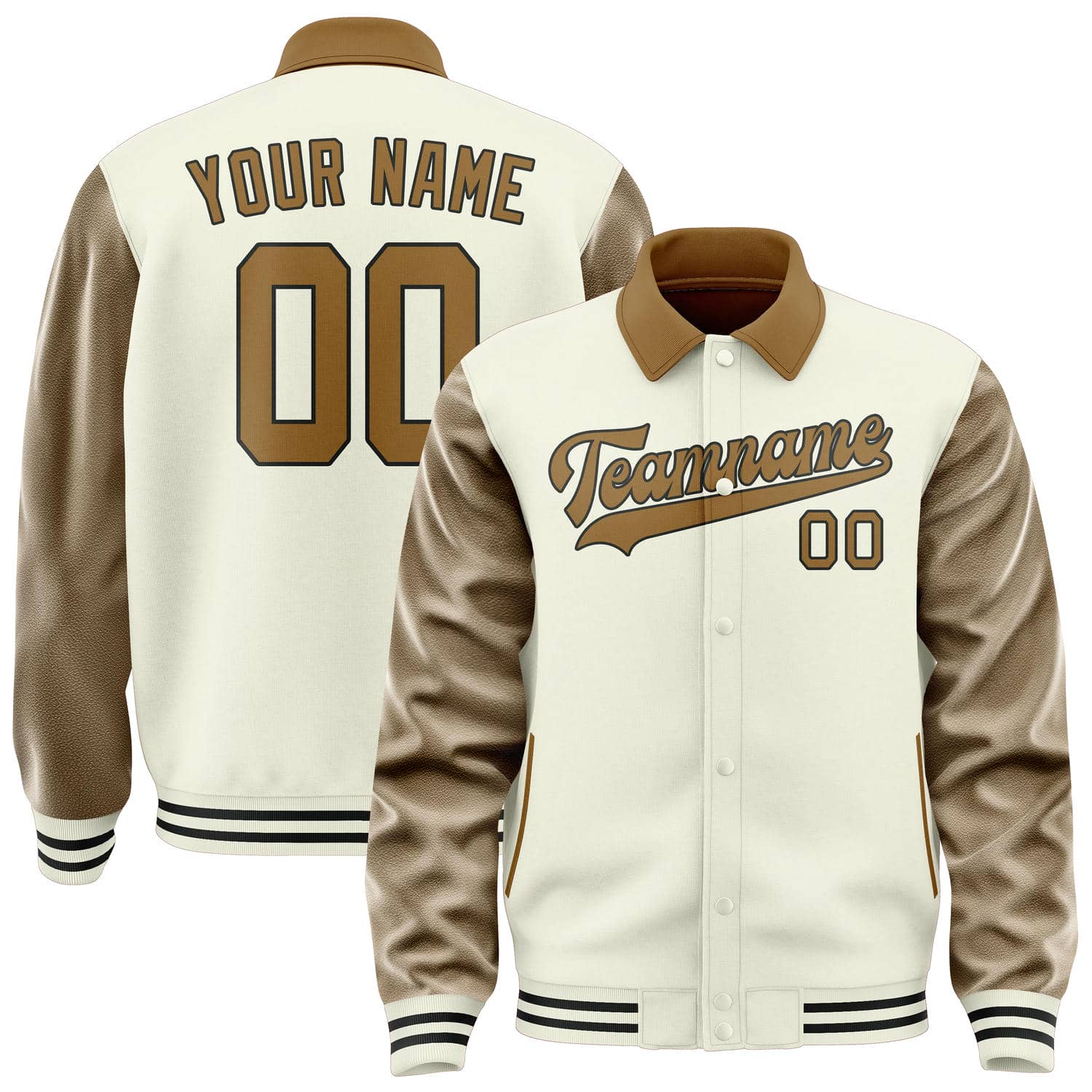Custom Cream Khaki Jacket