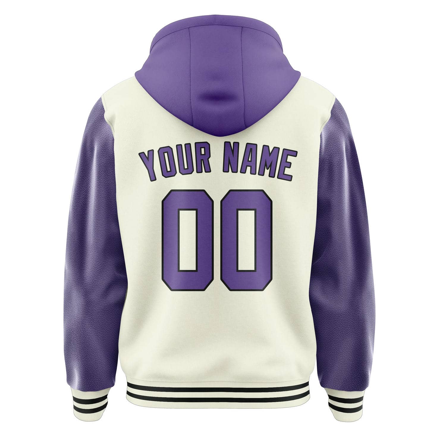 Custom Cream Light Purple Jacket