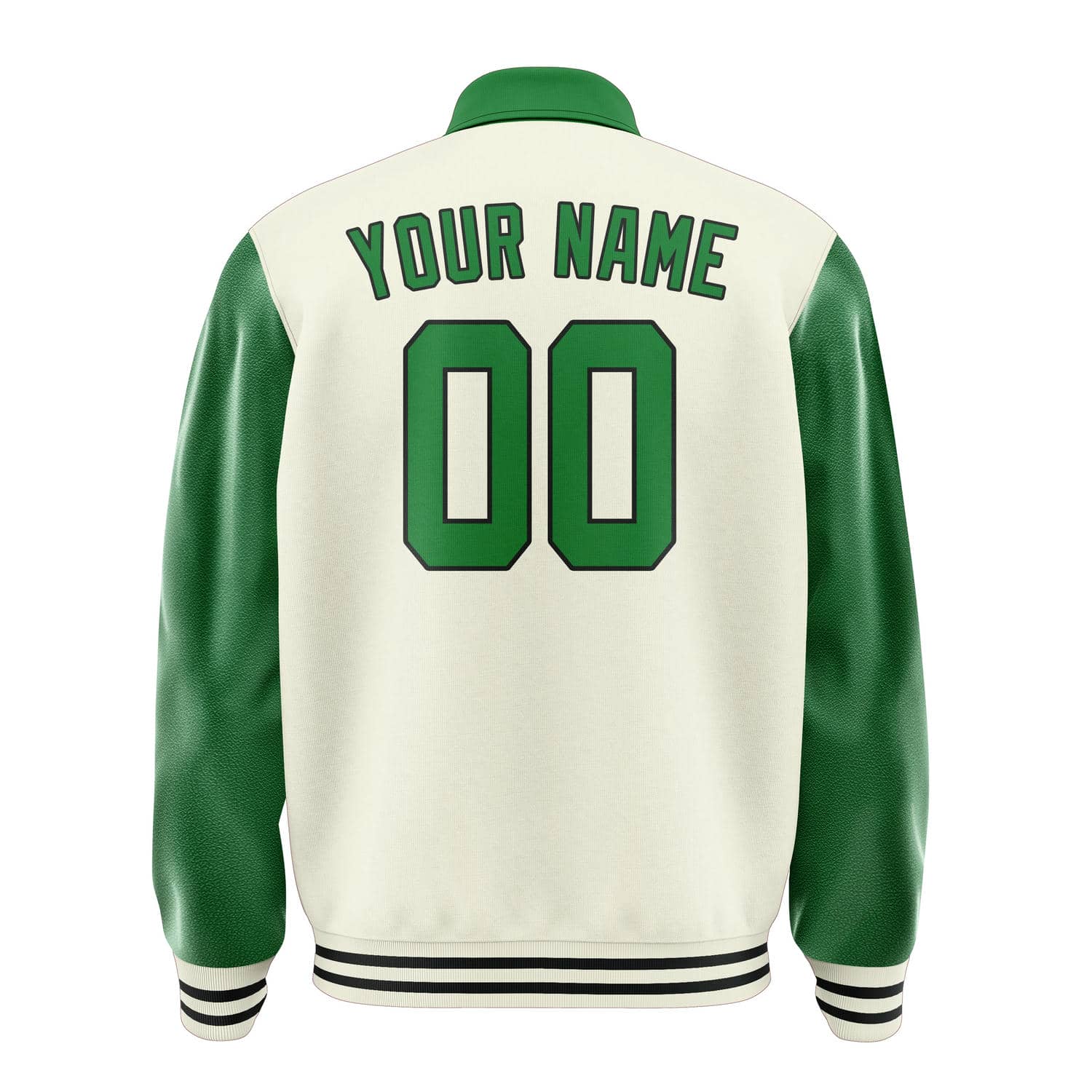 Custom Cream Emerald Green Jacket