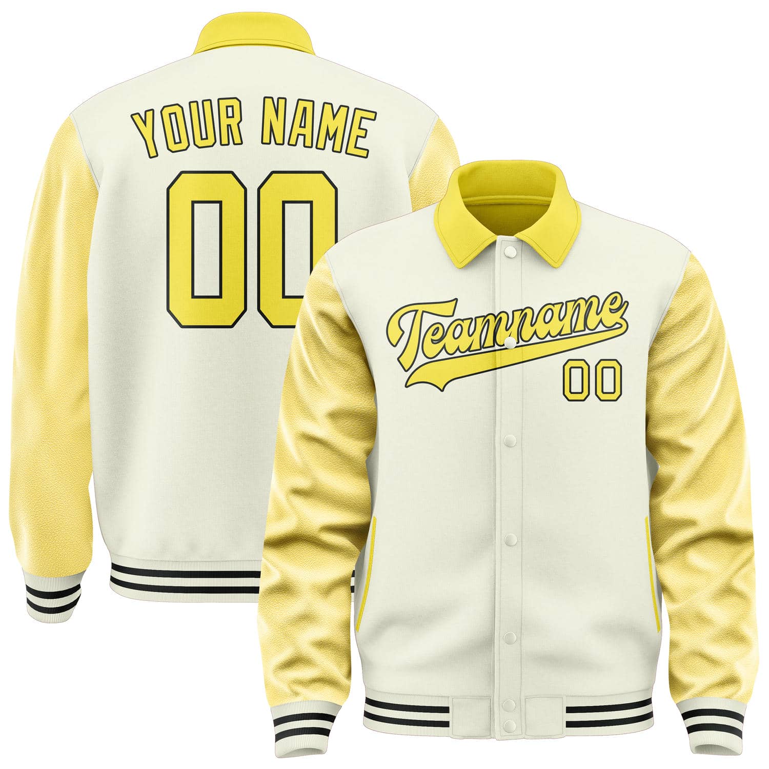 Custom Cream Light Yellow Jacket