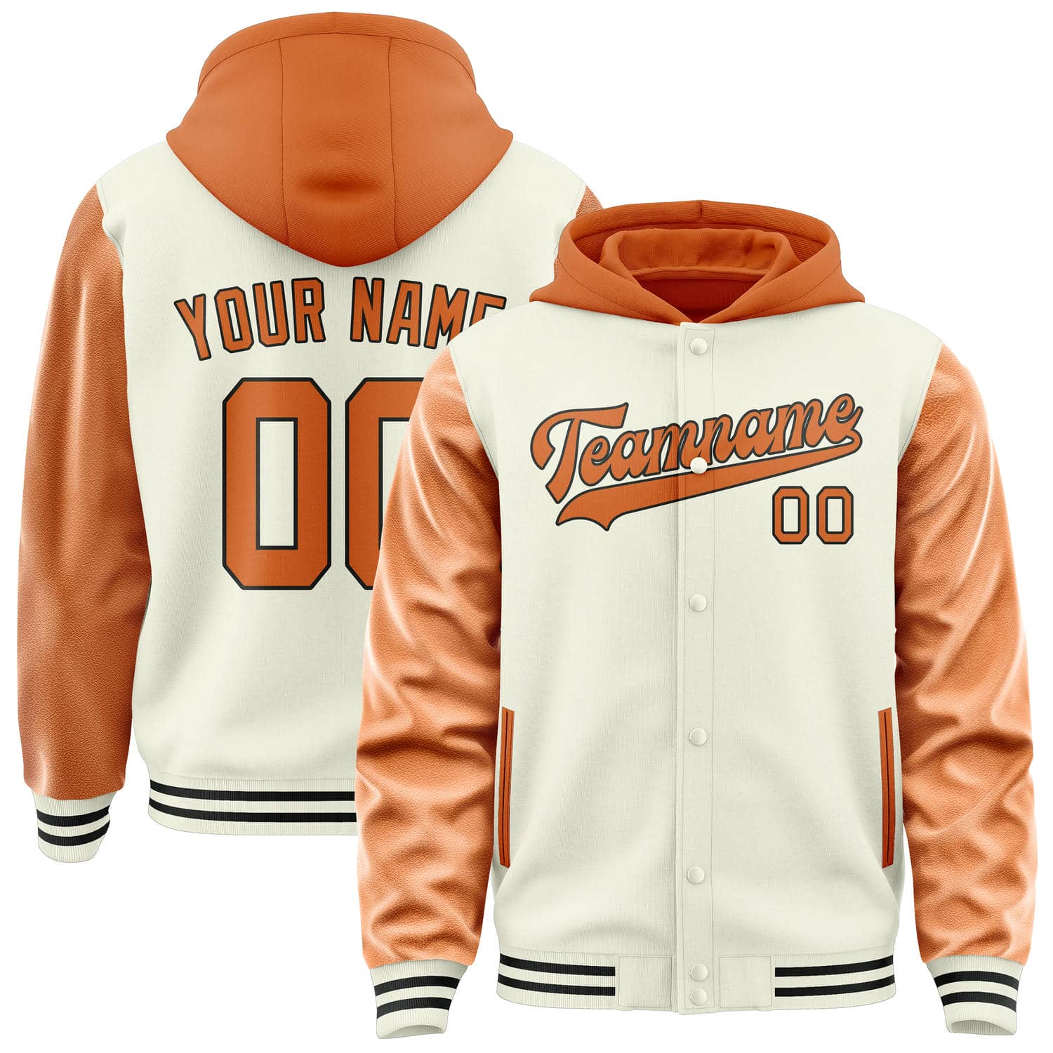 Custom Cream Orange Jacket