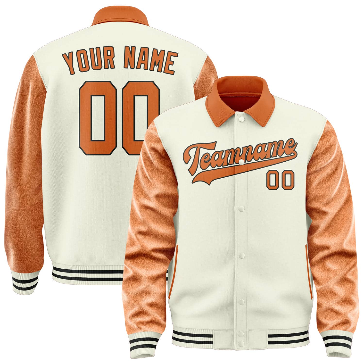 Custom Cream Orange Jacket
