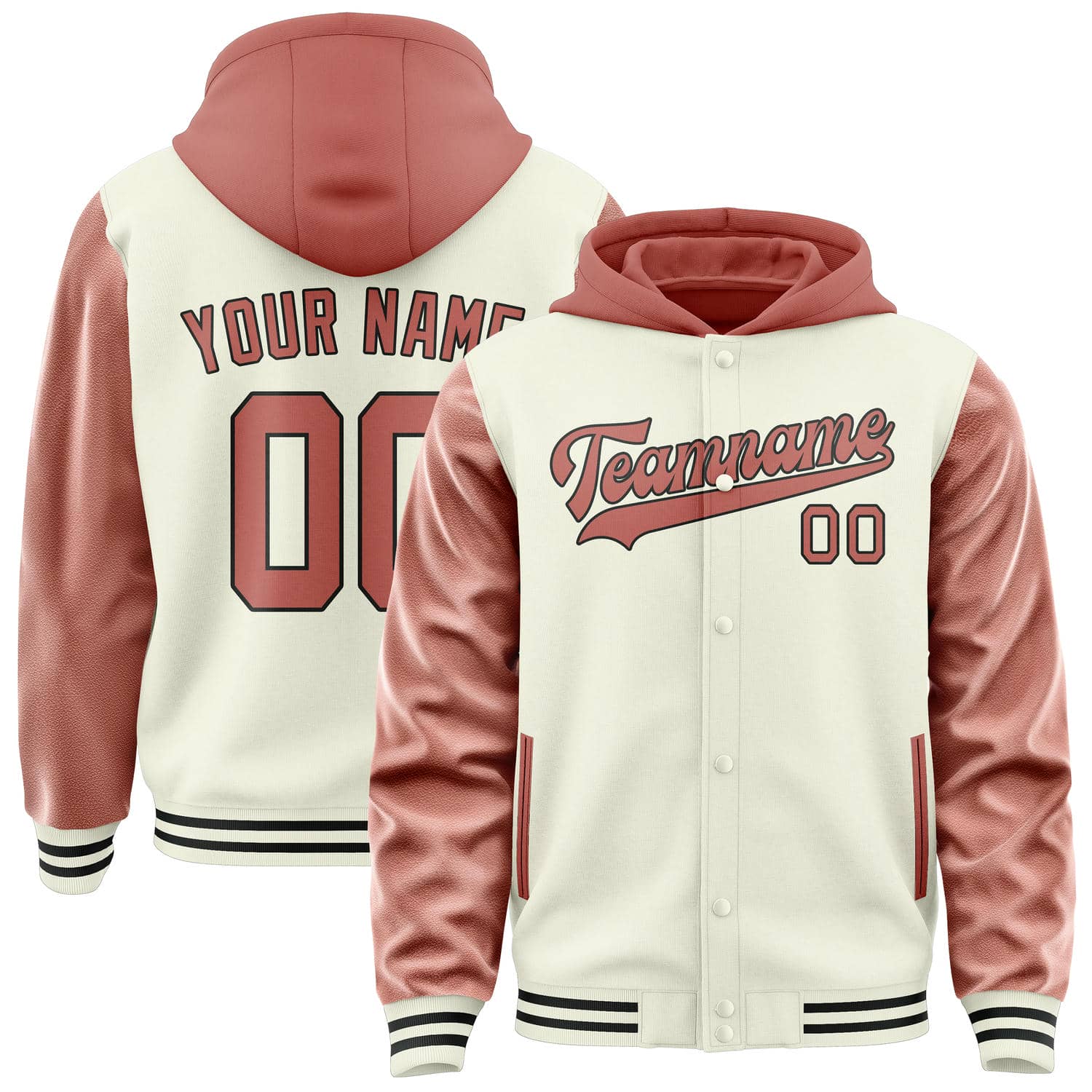 Custom Cream Copper Rose Jacket