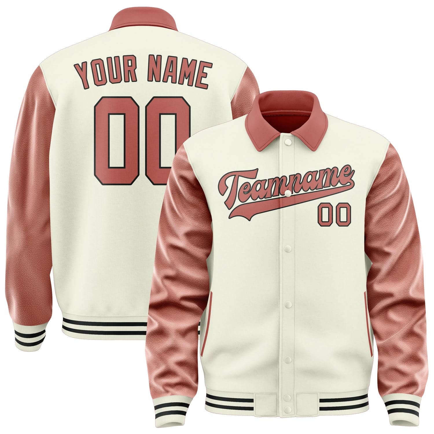 Custom Cream Copper Rose Jacket