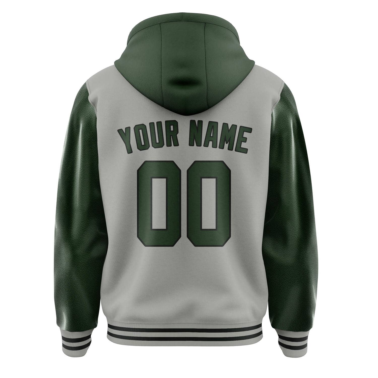 Custom Gray Dark Green Jacket