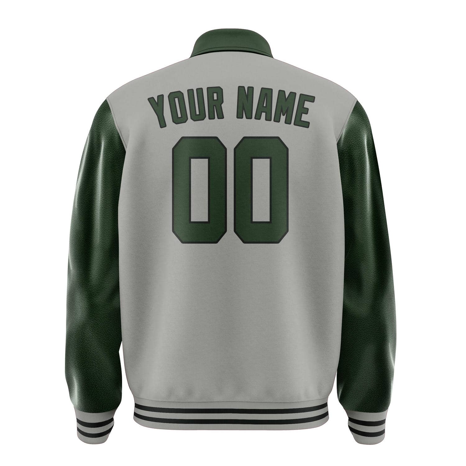 Custom Gray Dark Green Jacket