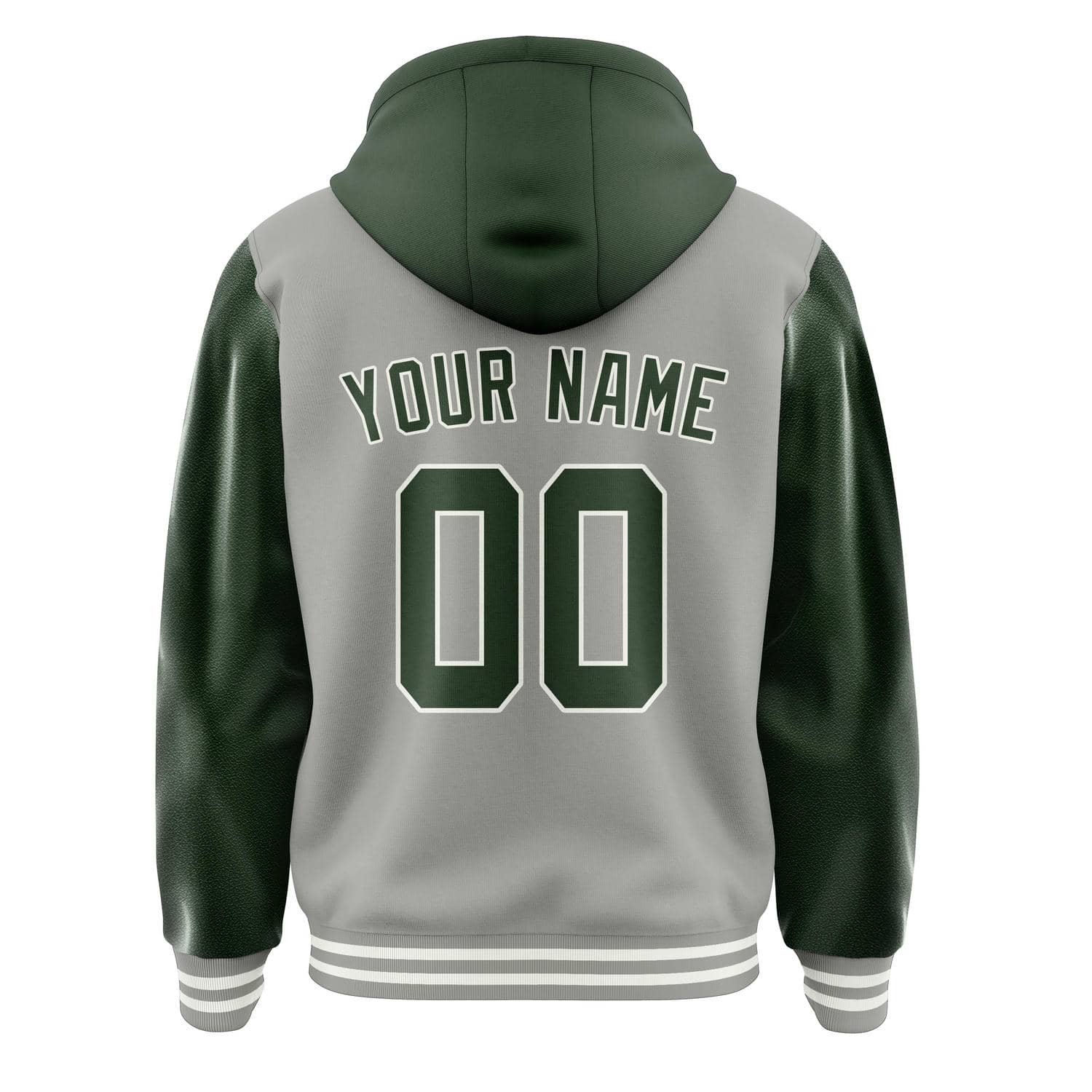 Custom Gray Dark Green Jacket