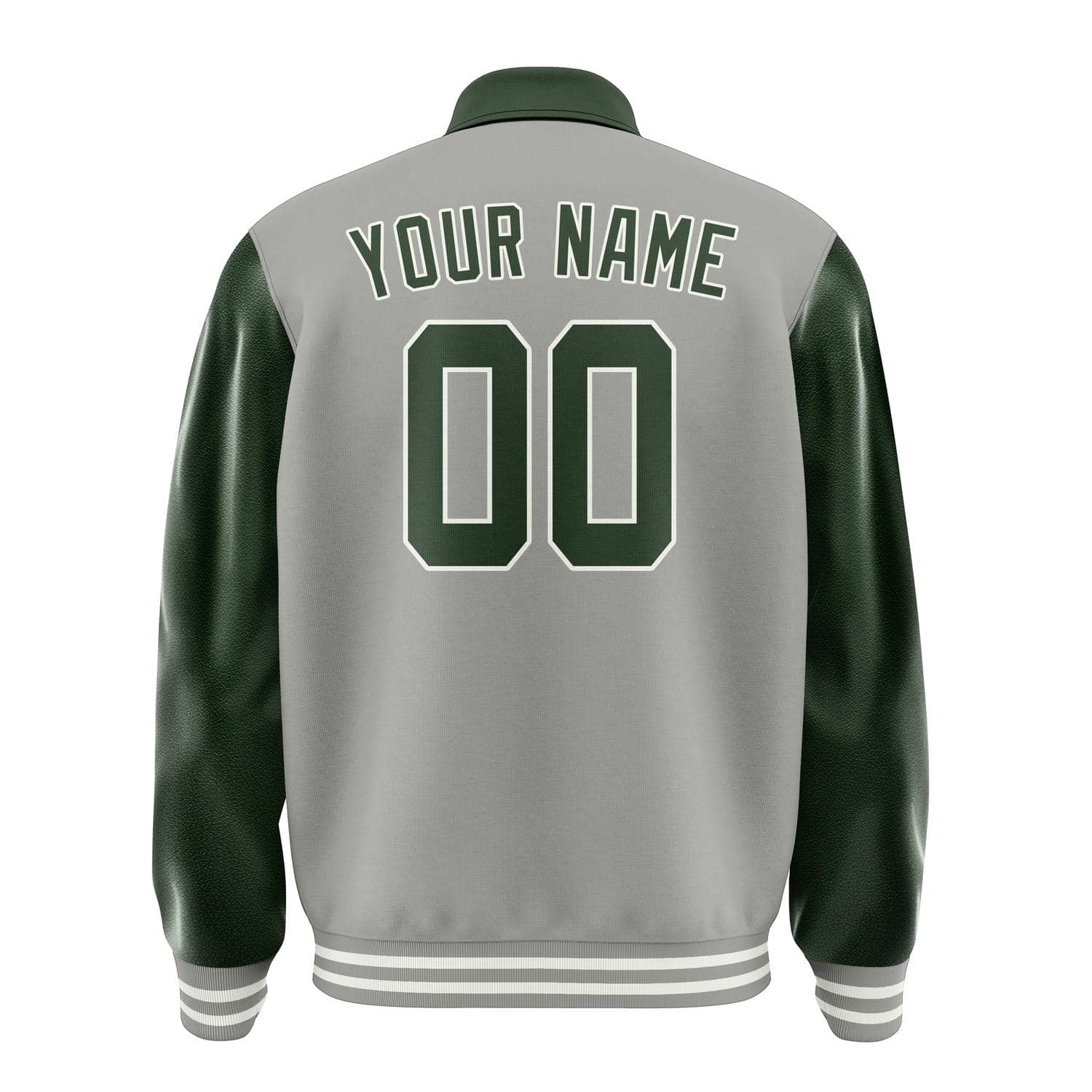 Custom Gray Dark Green Jacket