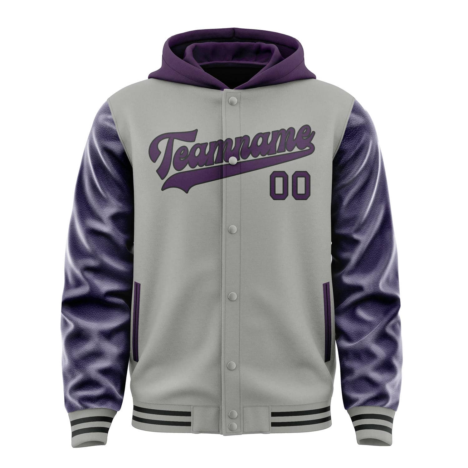 Custom Gray Purple Jacket