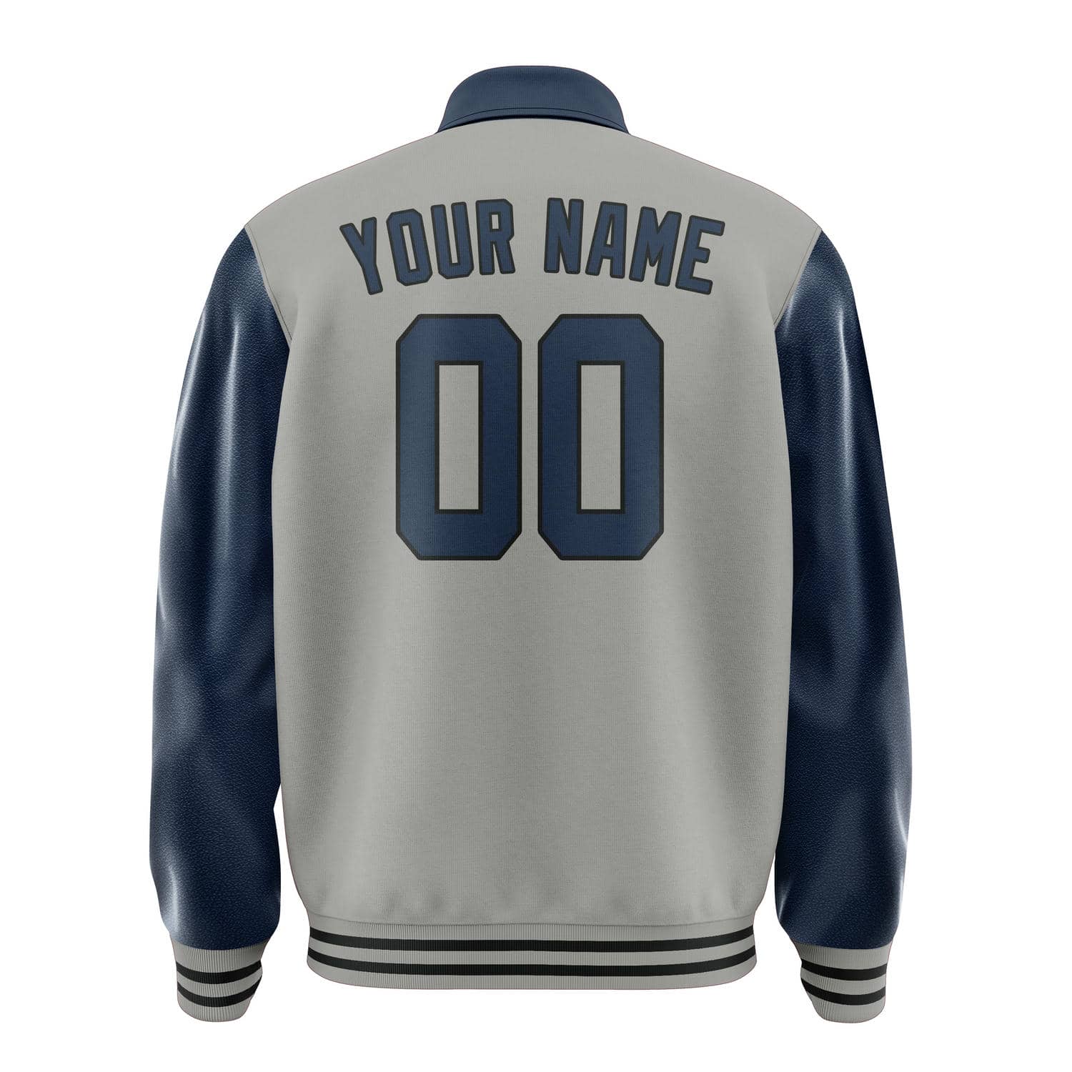 Custom Gray Blue Jacket