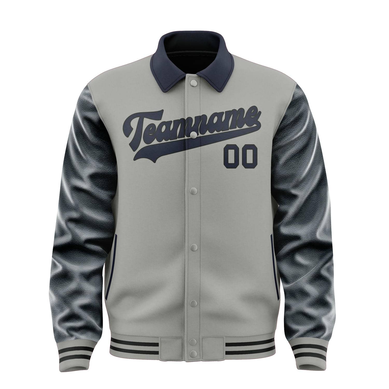 Custom Gray Navy Jacket