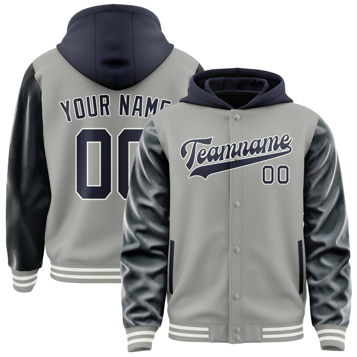 Custom Gray Navy Jacket